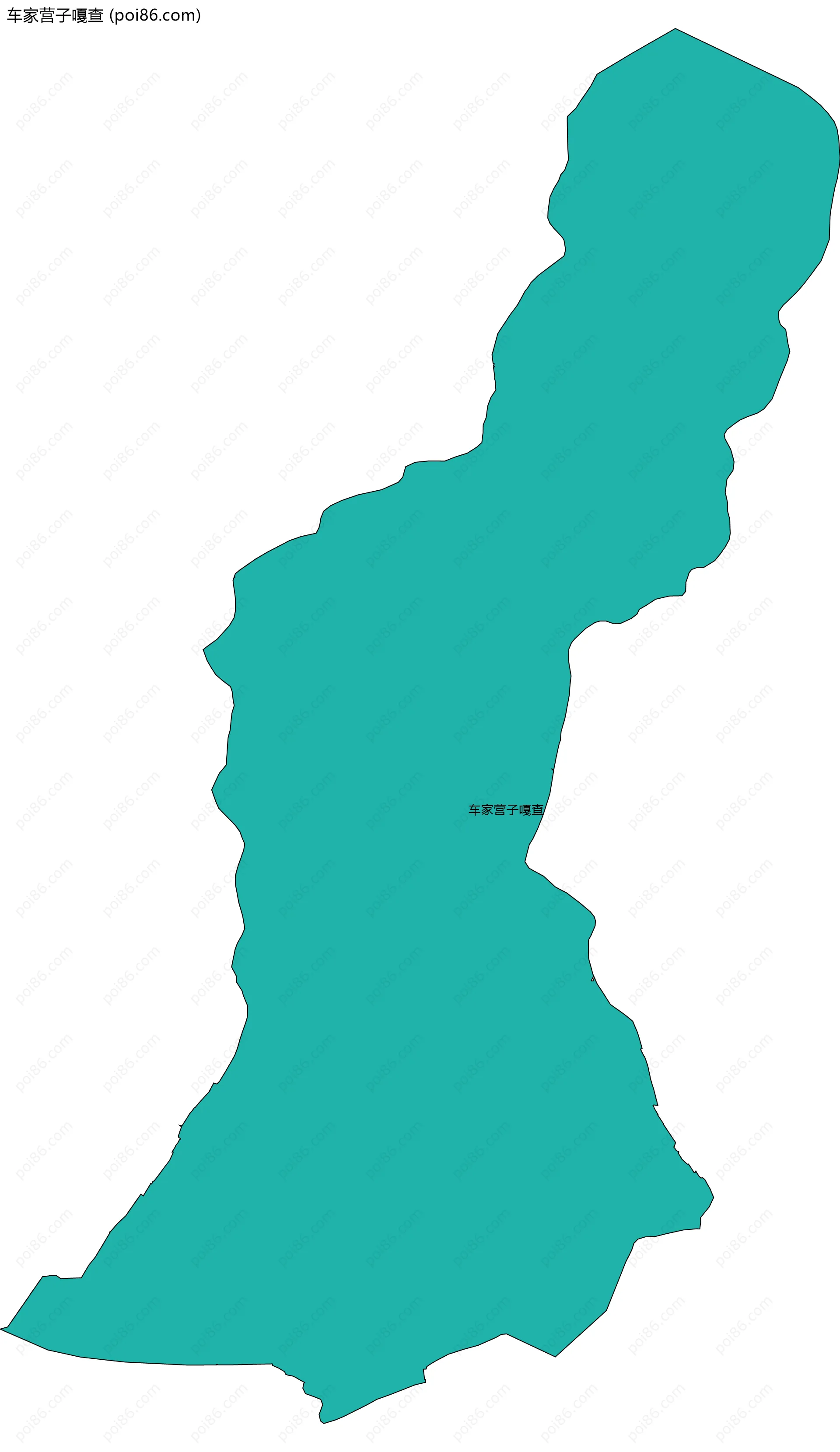 车家营子嘎查边界地图