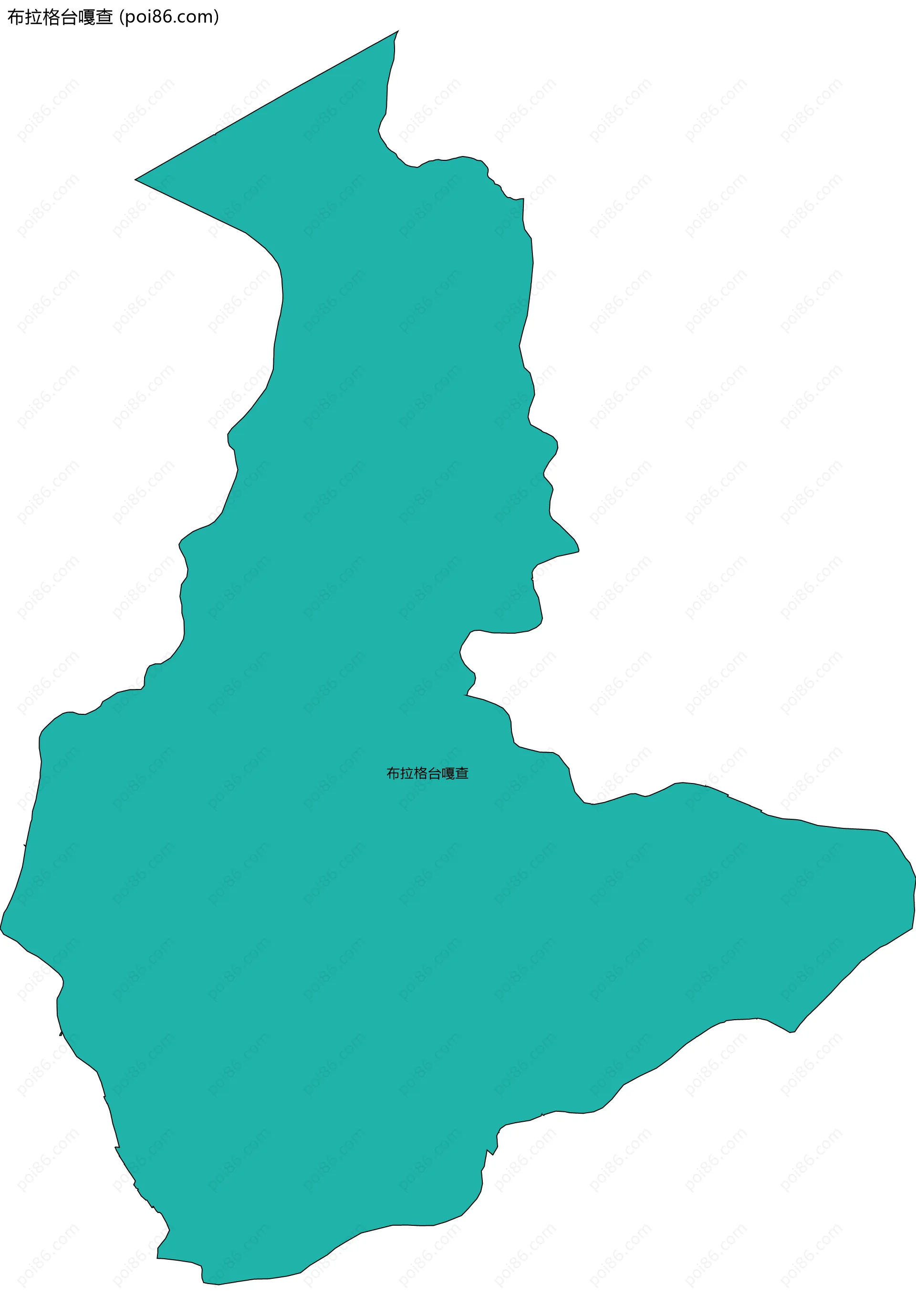 布拉格台嘎查边界地图