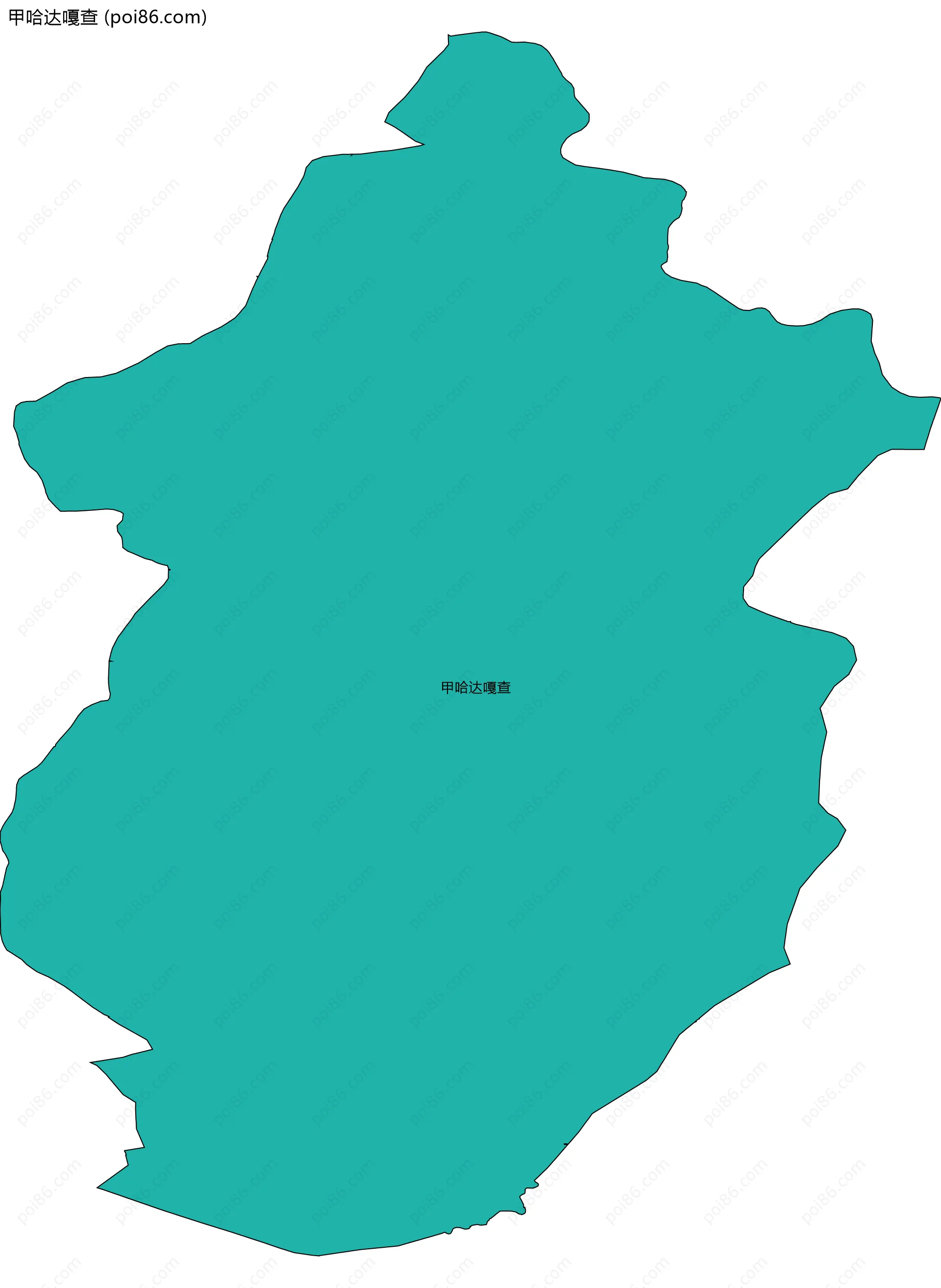 甲哈达嘎查边界地图