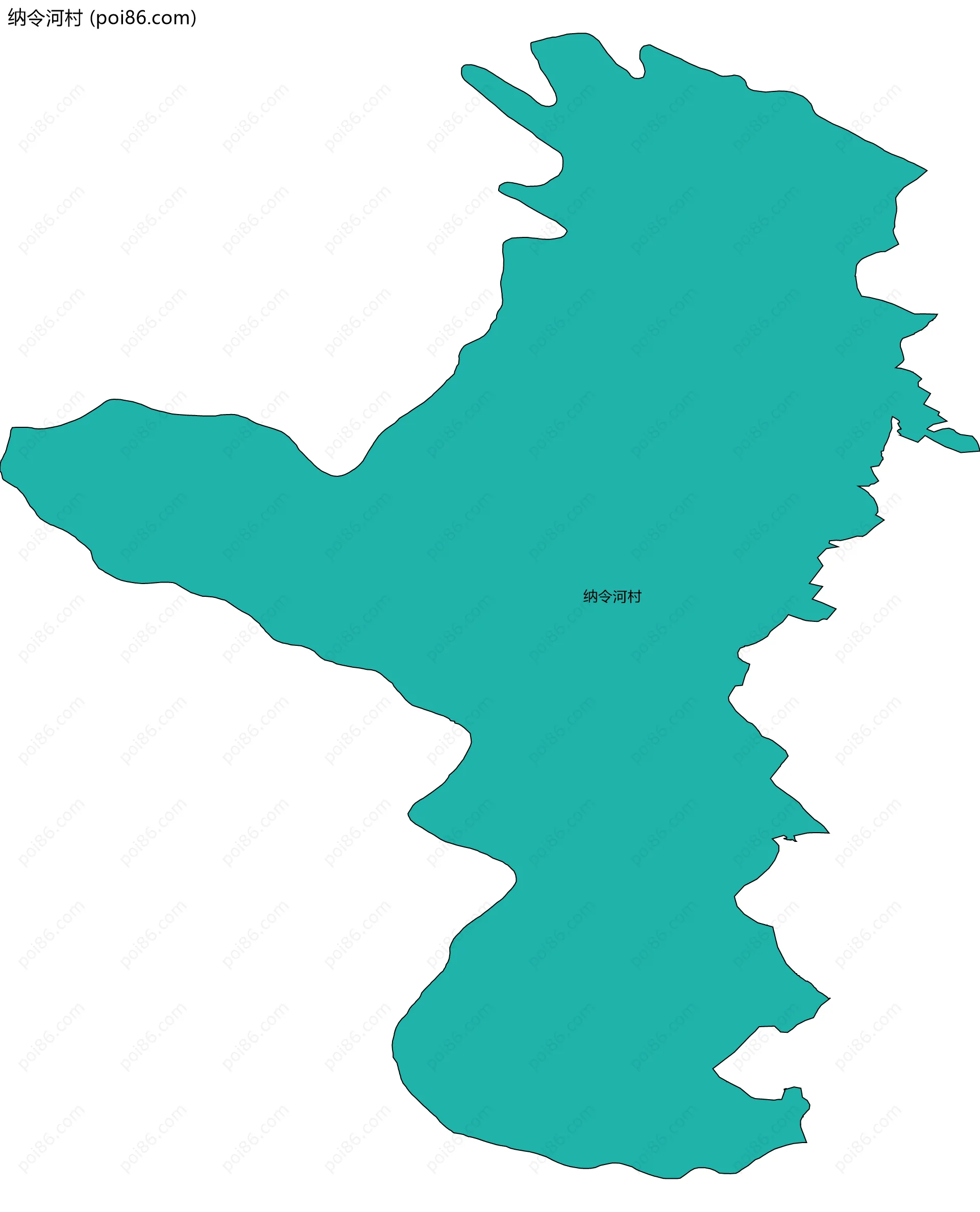 纳令河村边界地图