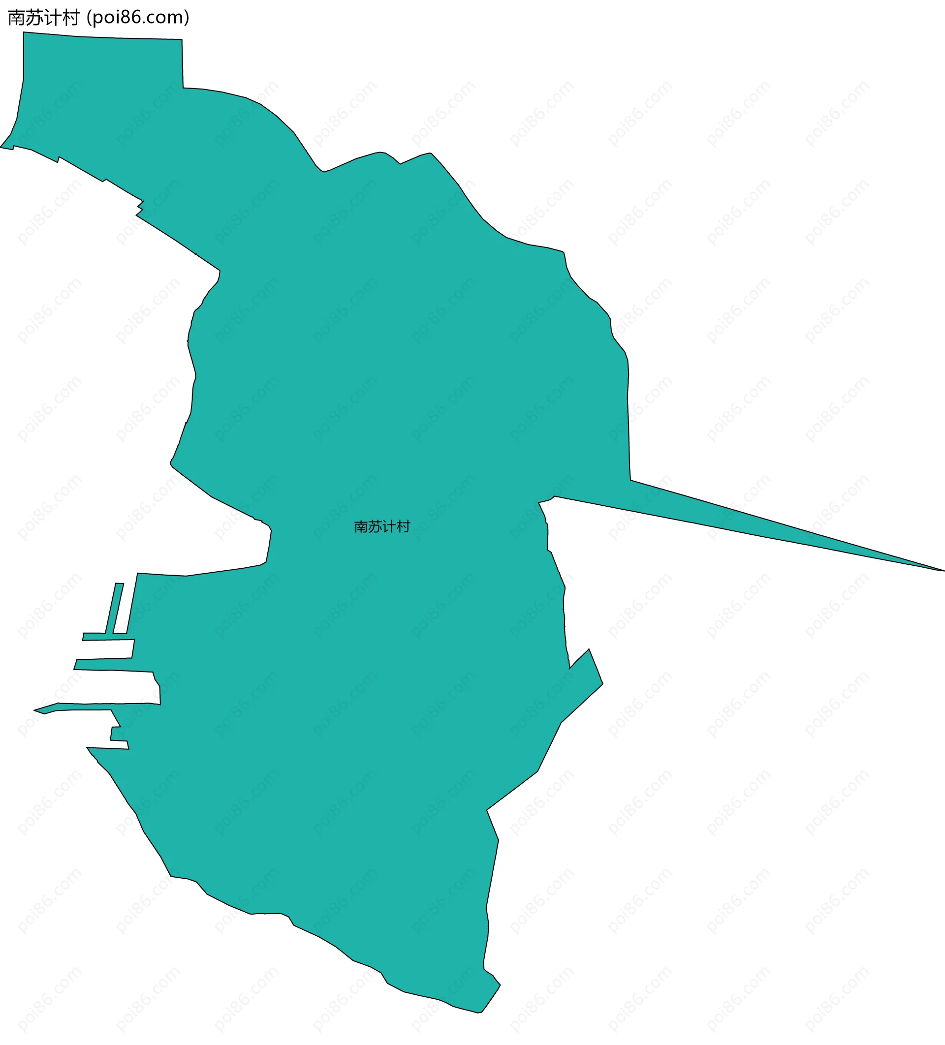 南苏计村边界地图