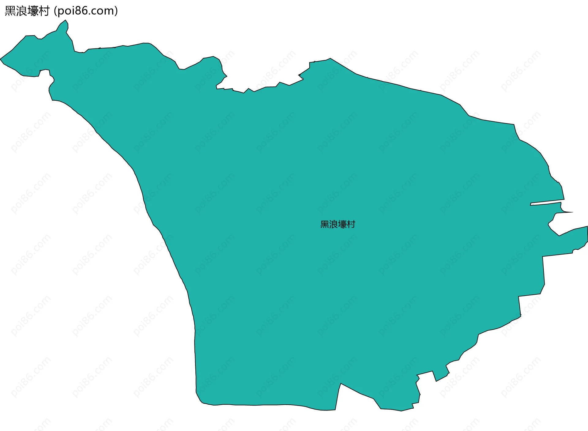 黑浪壕村边界地图