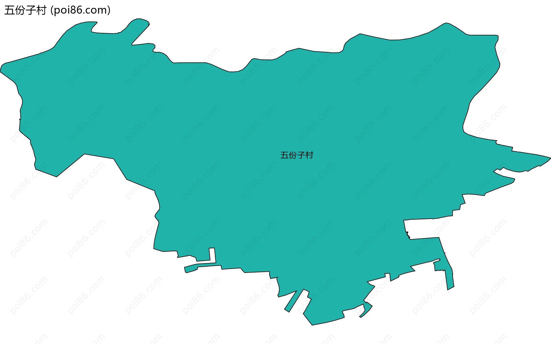 五份子村边界地图