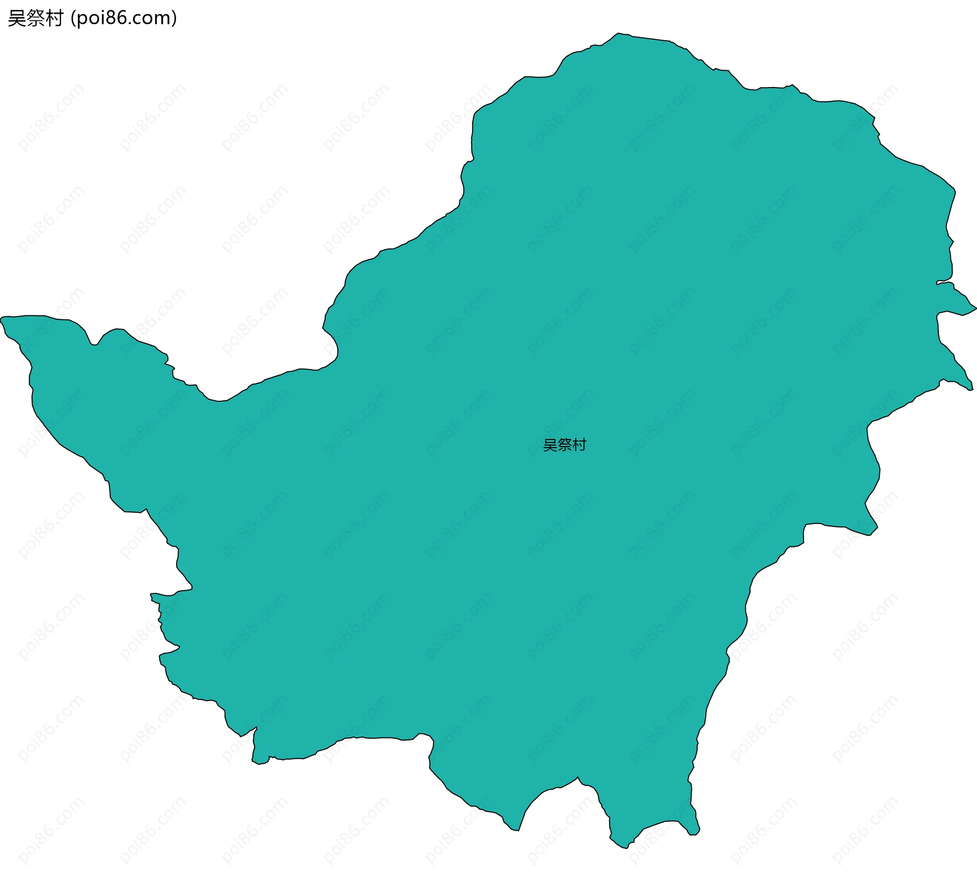 吴祭村边界地图
