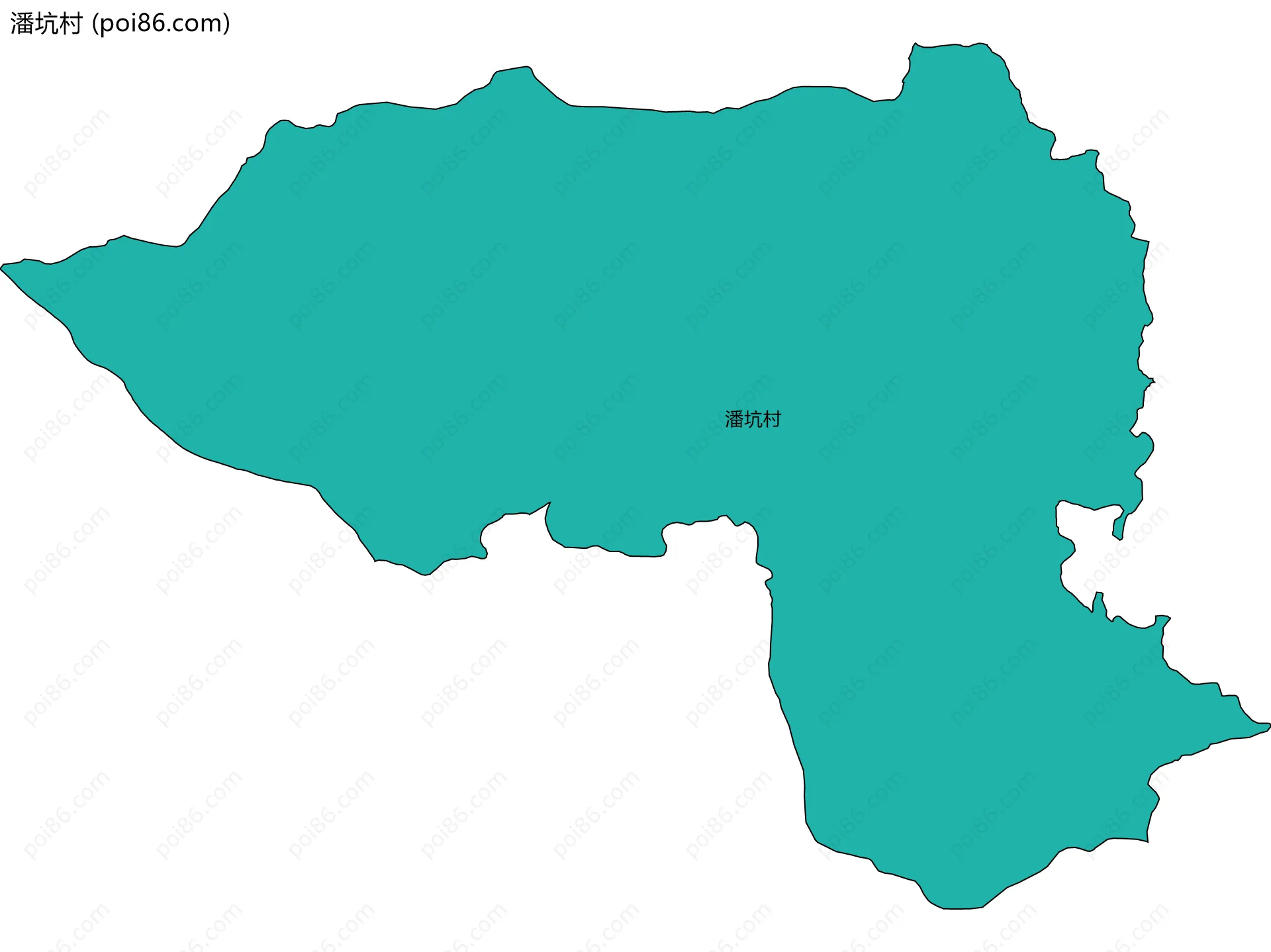 潘坑村边界地图