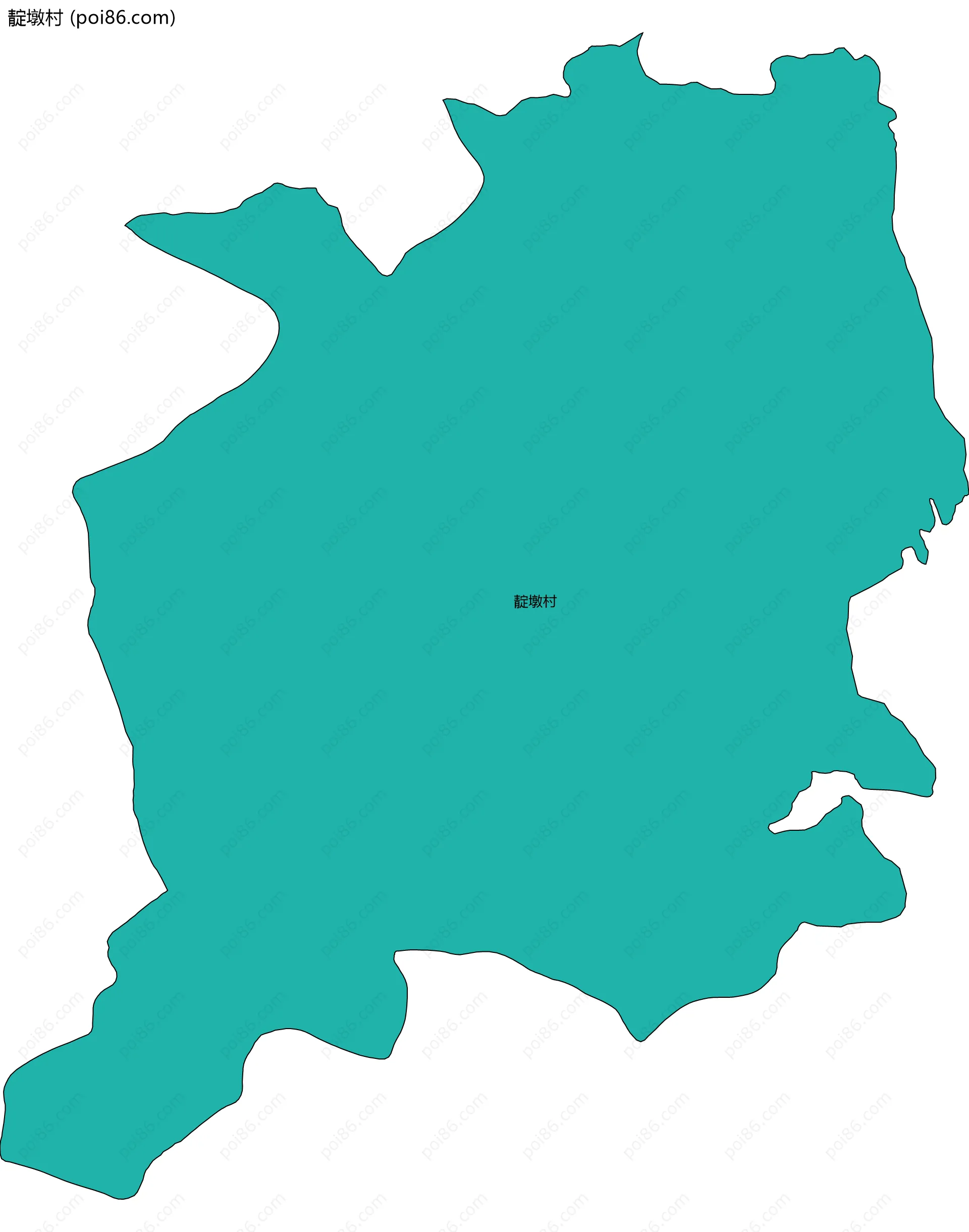 靛墩村边界地图