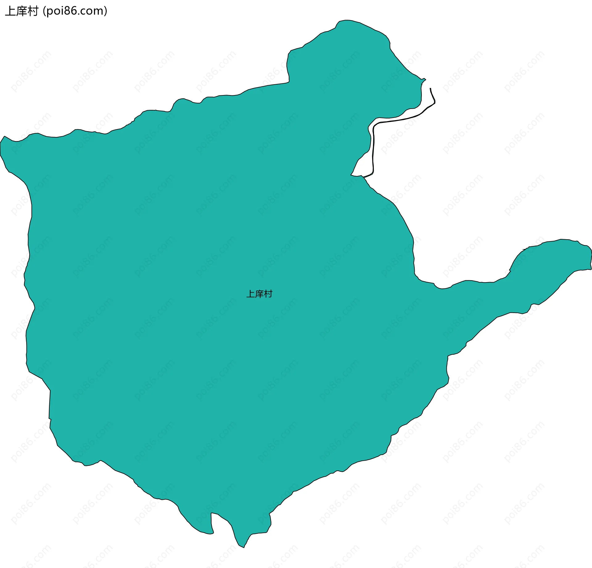 上庠村边界地图