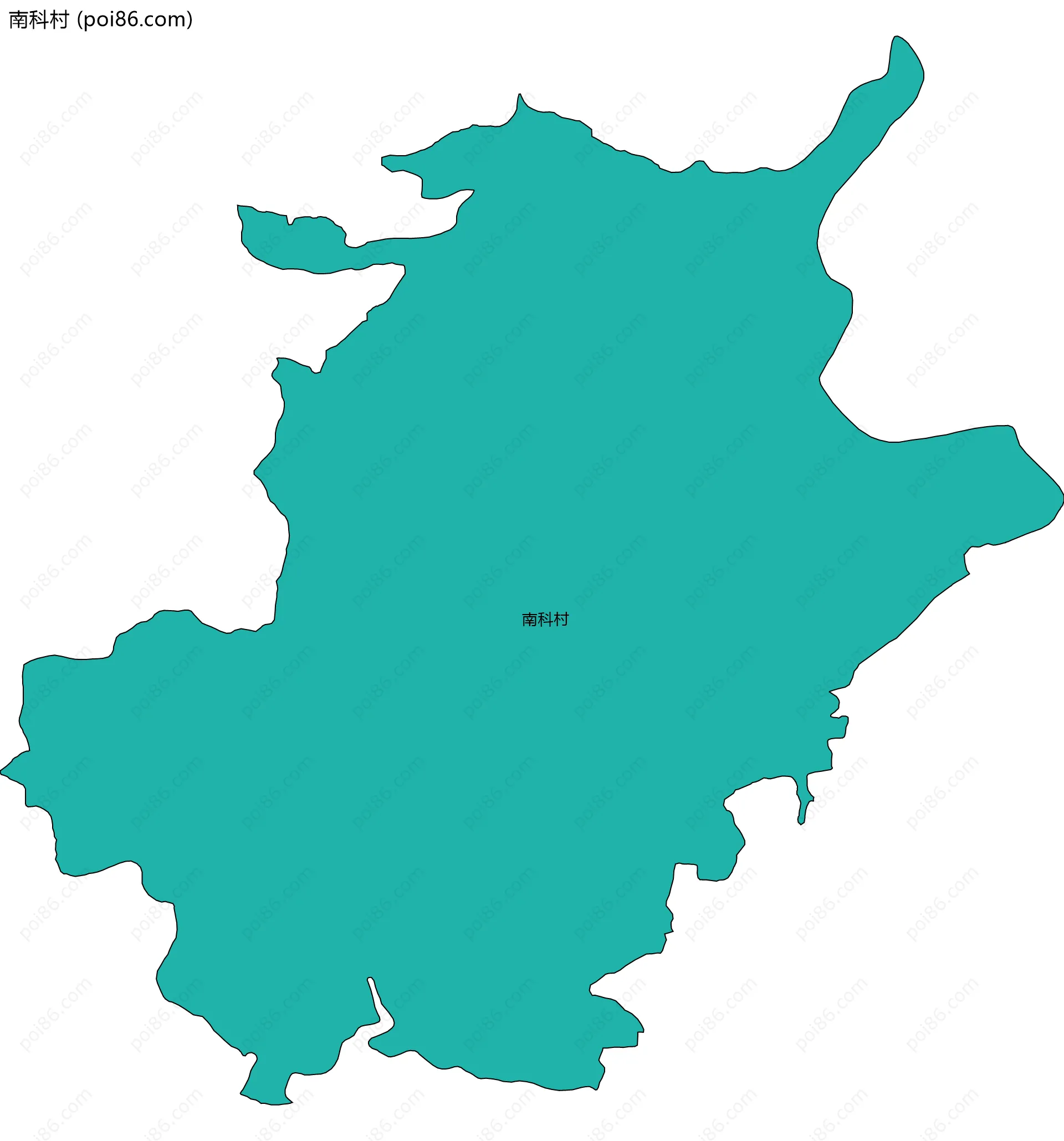 南科村边界地图
