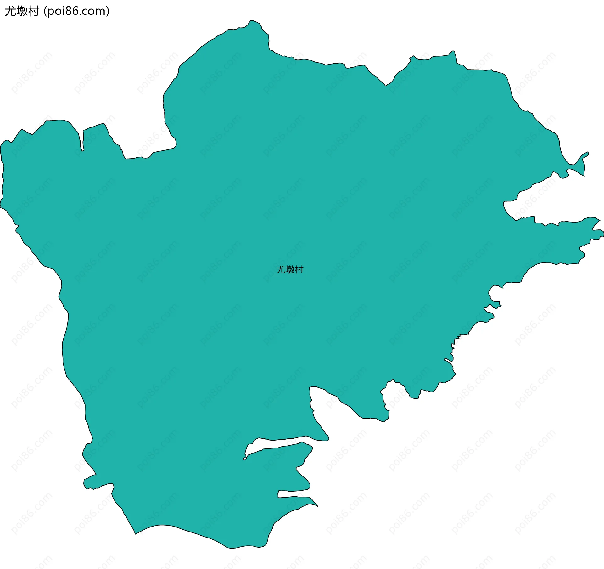 尤墩村边界地图