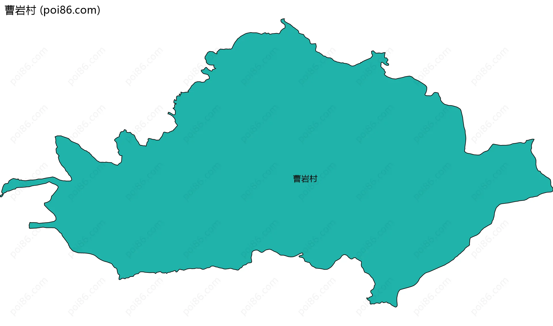 曹岩村边界地图