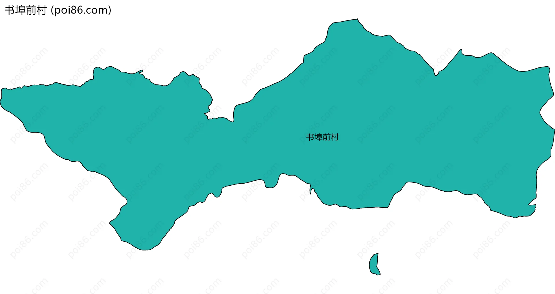 书埠前村边界地图
