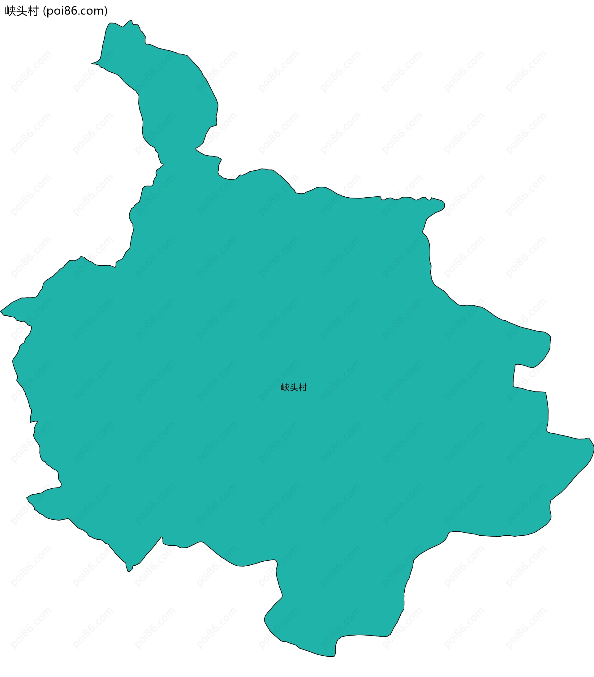 峡头村边界地图