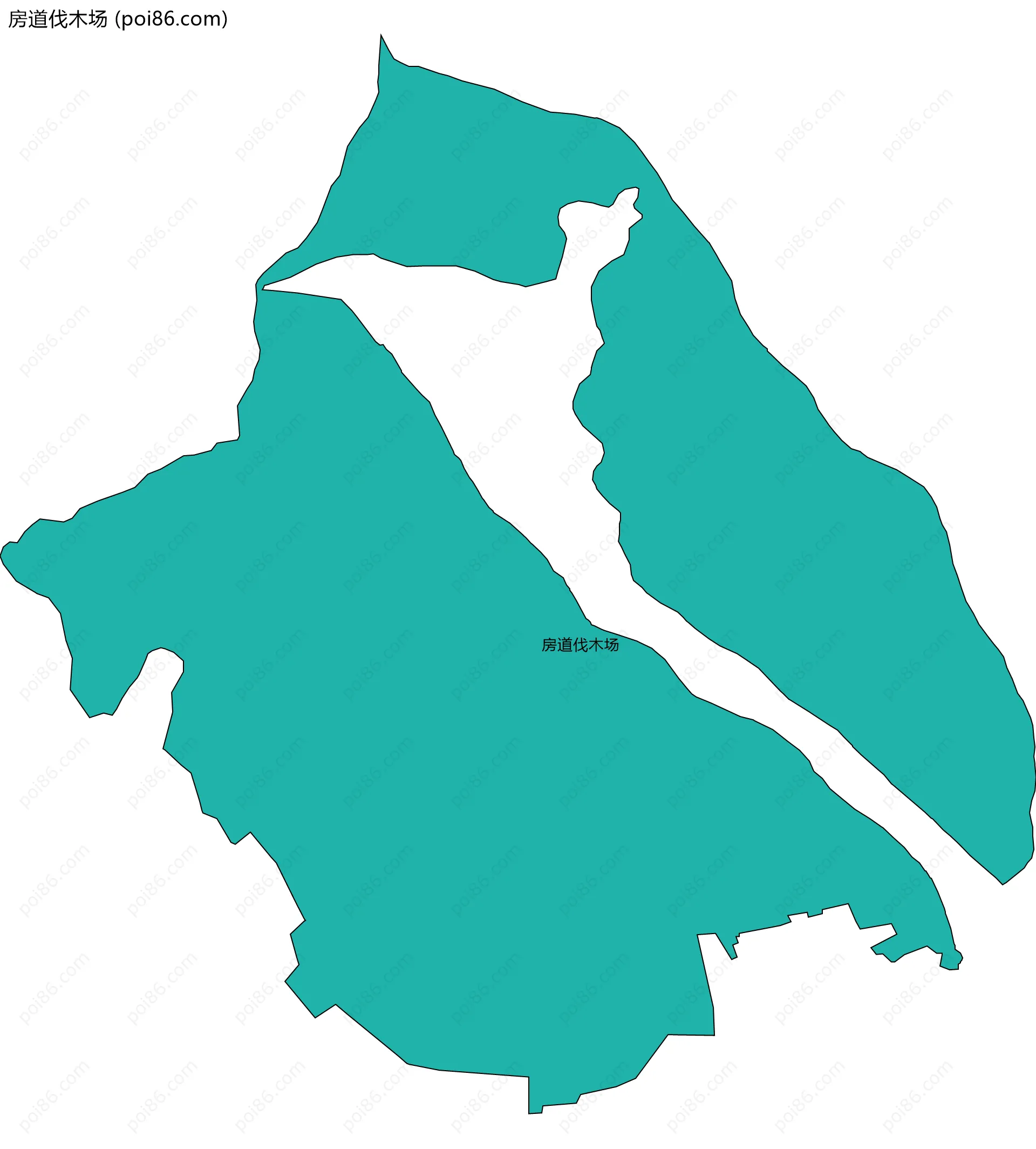 房道伐木场边界地图