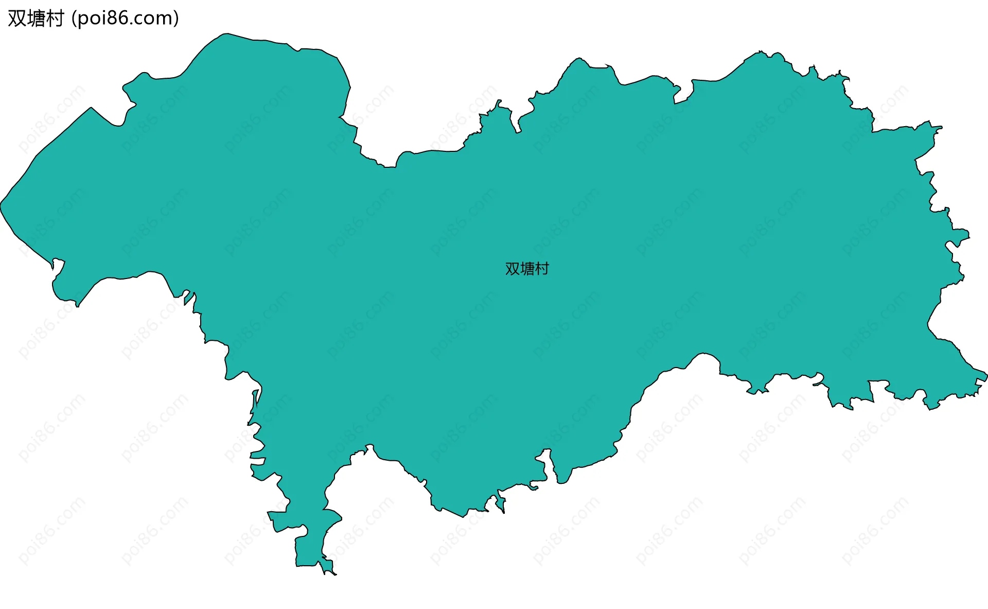 双塘村边界地图