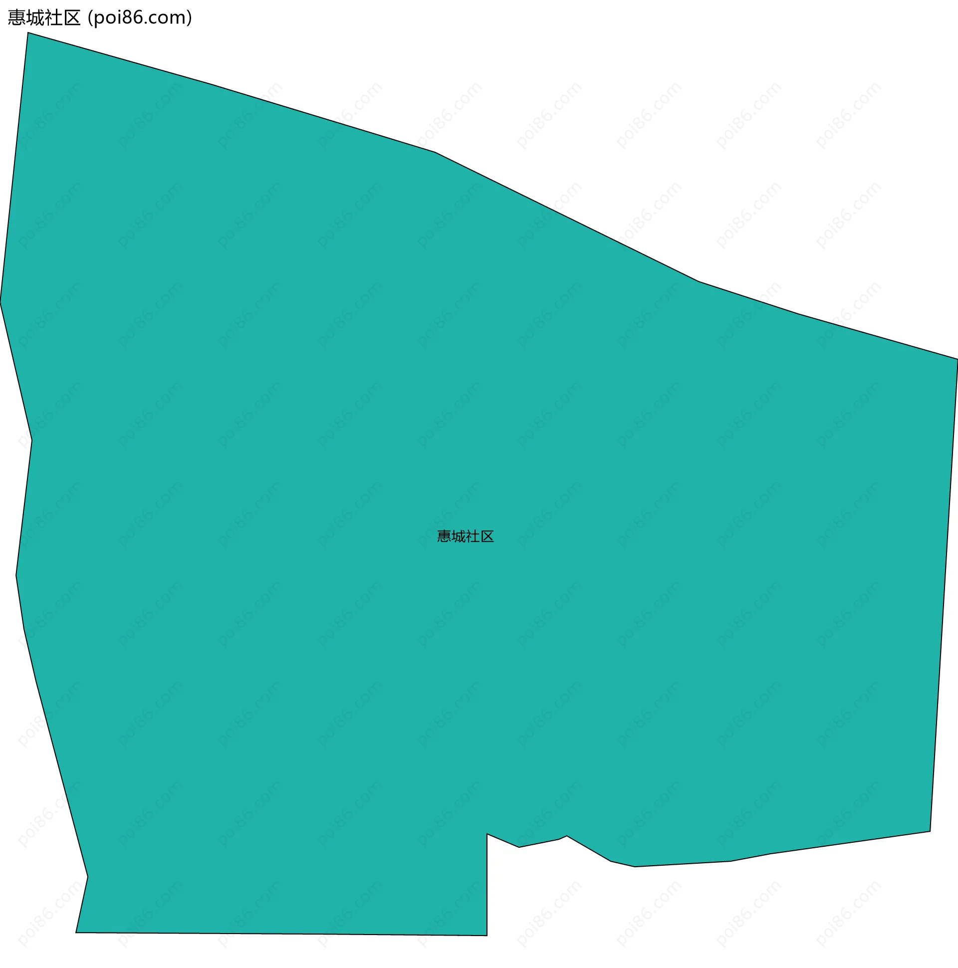 惠城社区边界地图