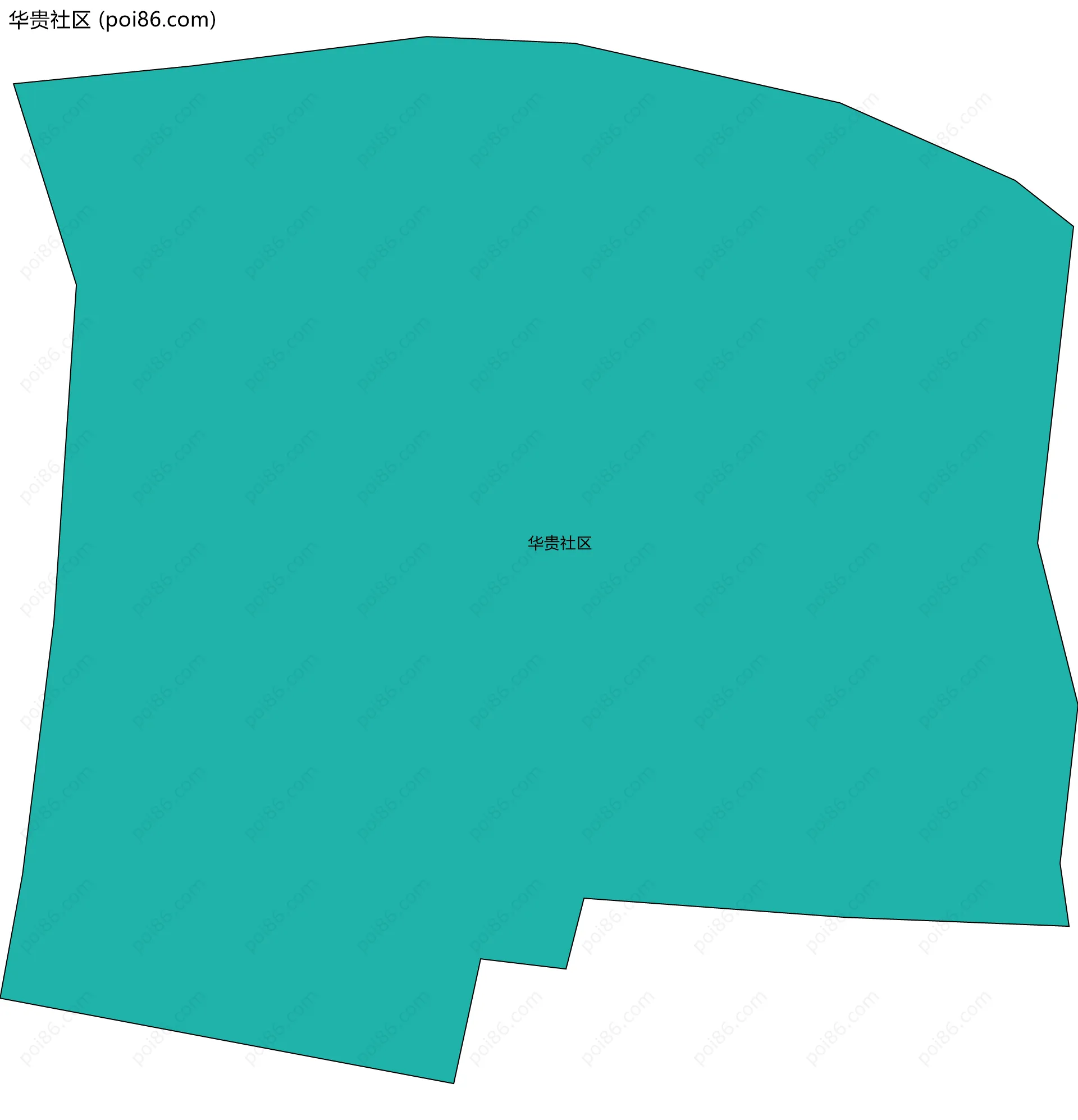 华贵社区边界地图