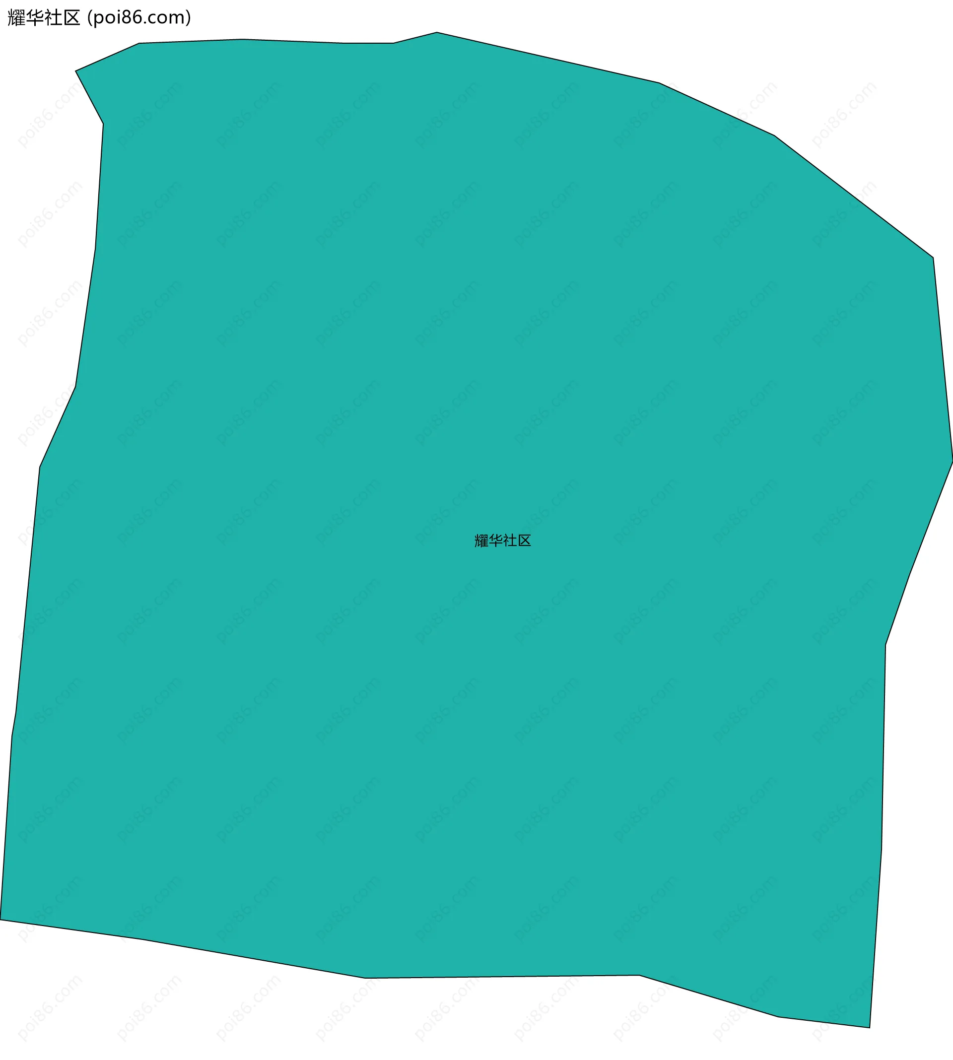 耀华社区边界地图