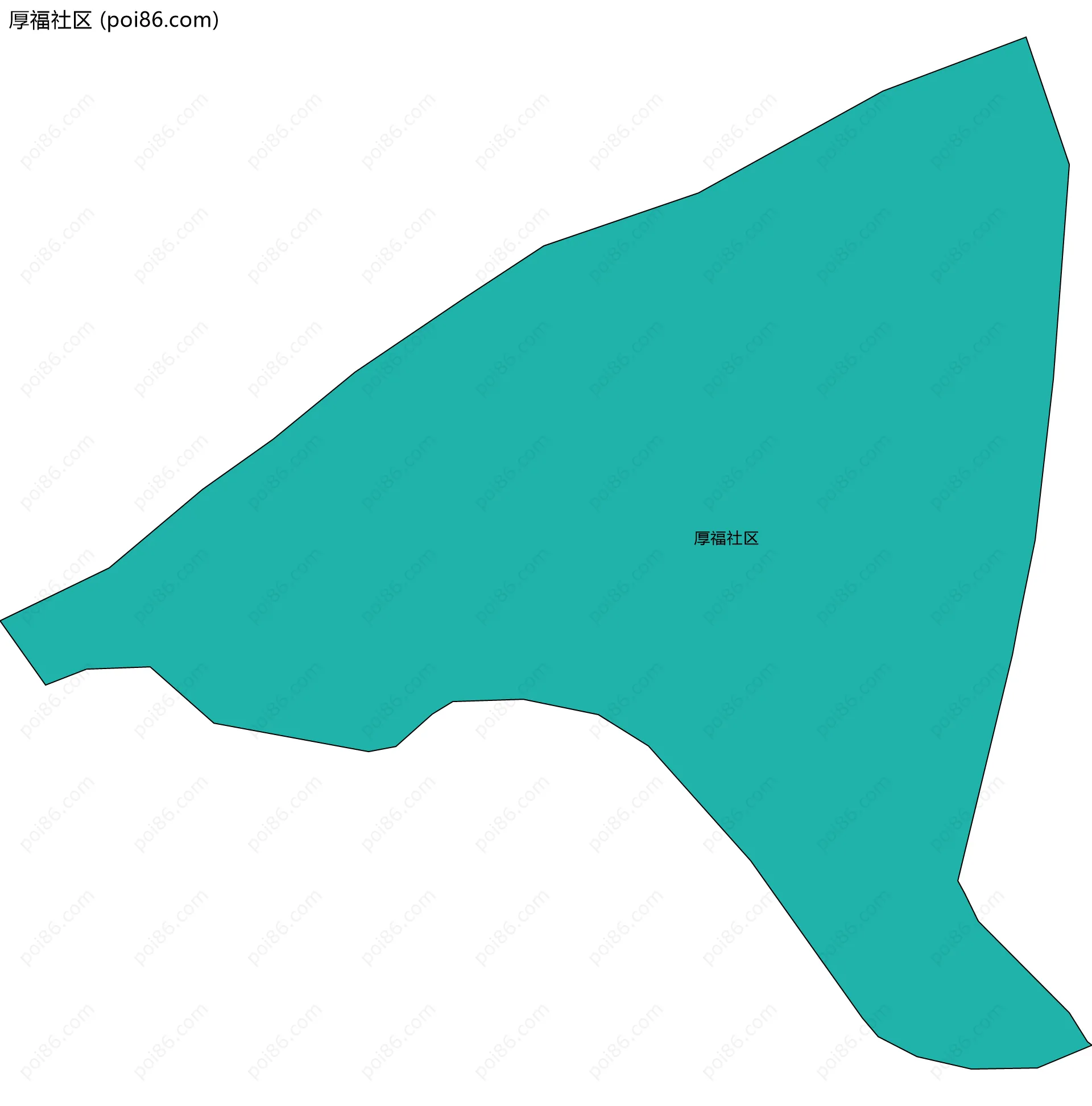 厚福社区边界地图