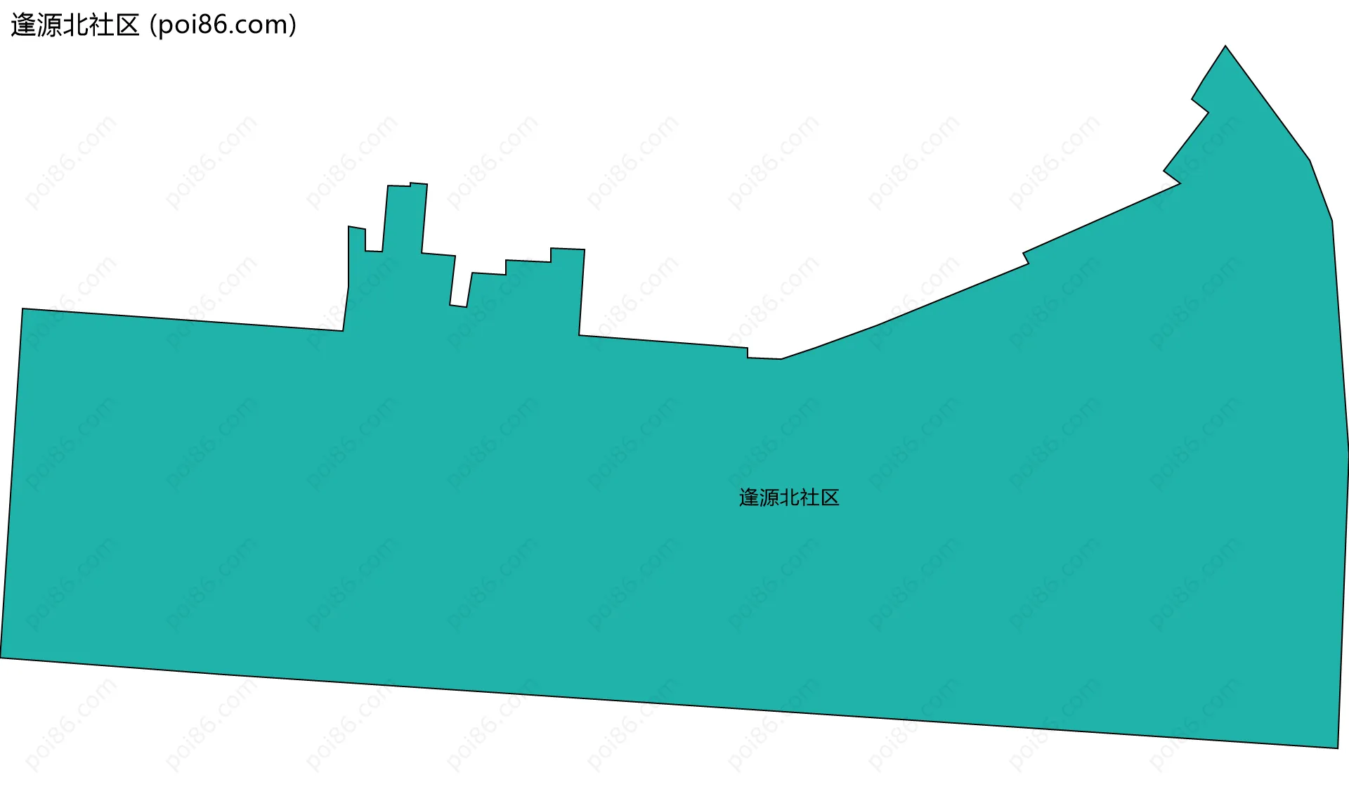 逢源北社区边界地图