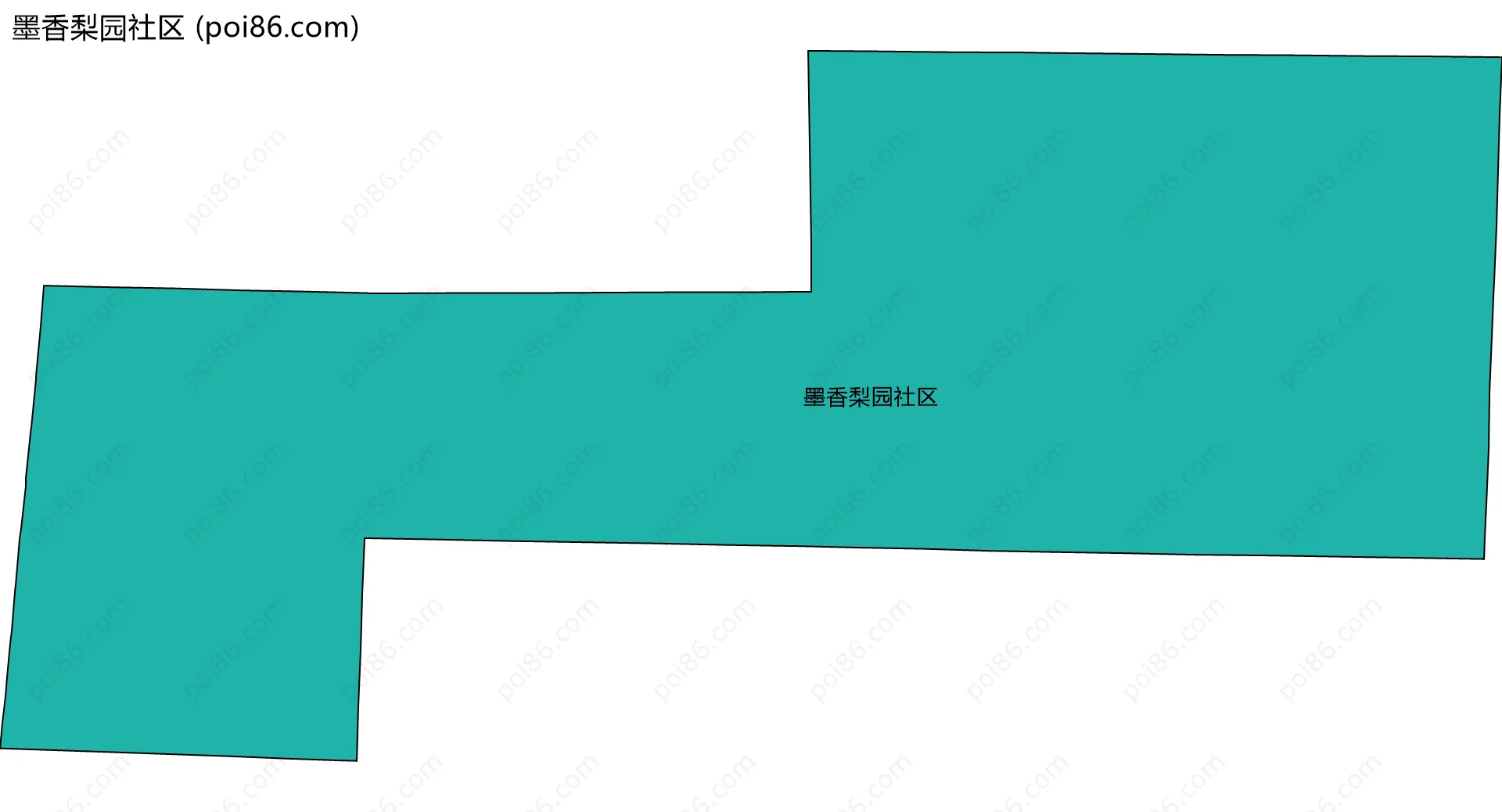 墨香梨园社区边界地图