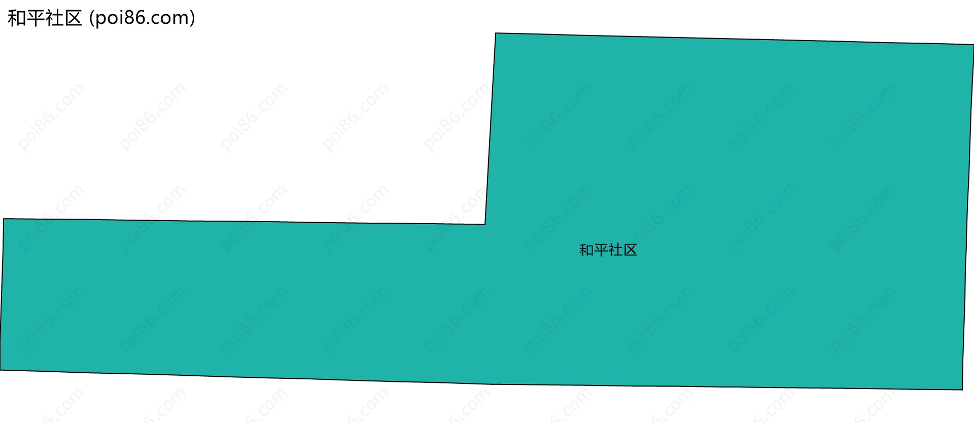 和平社区边界地图