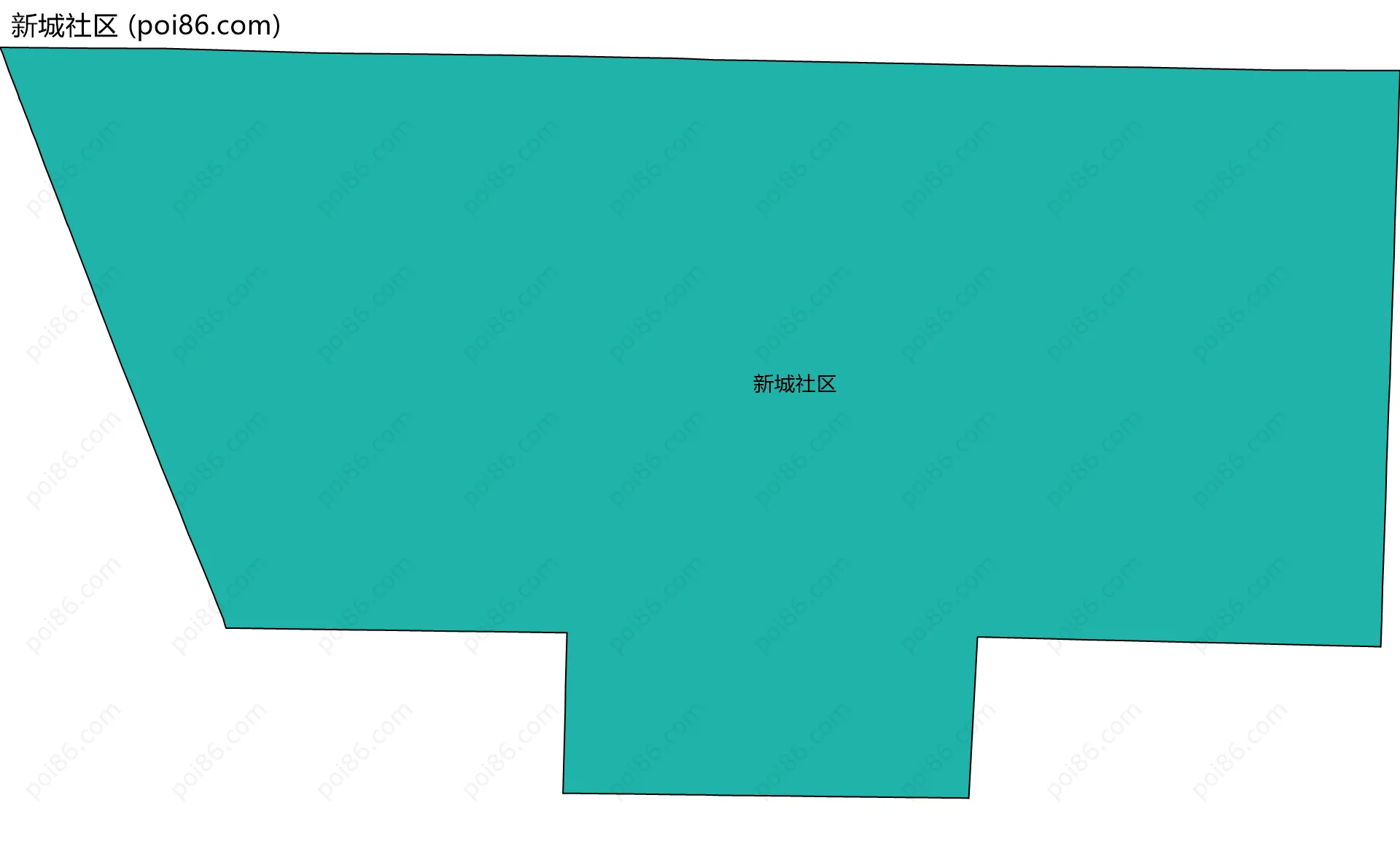 新城社区边界地图