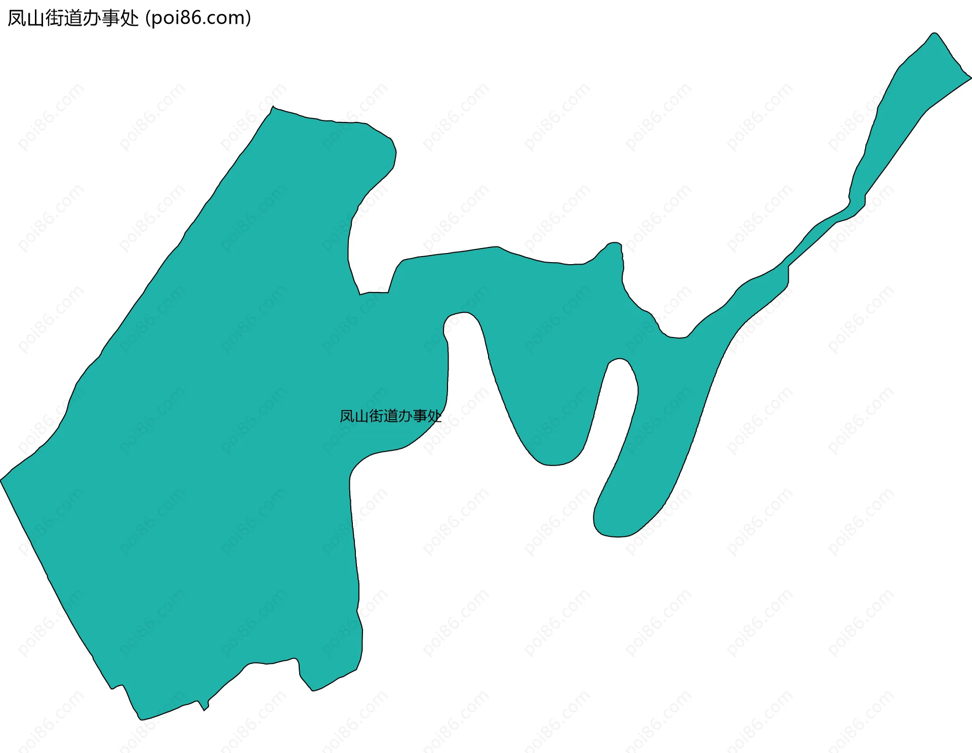 凤山街道办事处边界地图