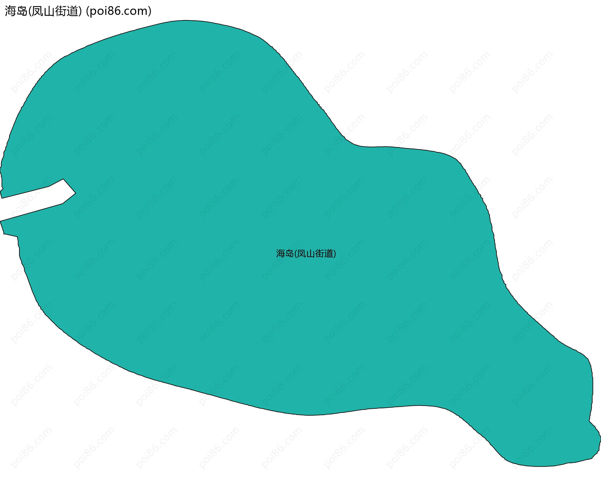 海岛(凤山街道)边界地图