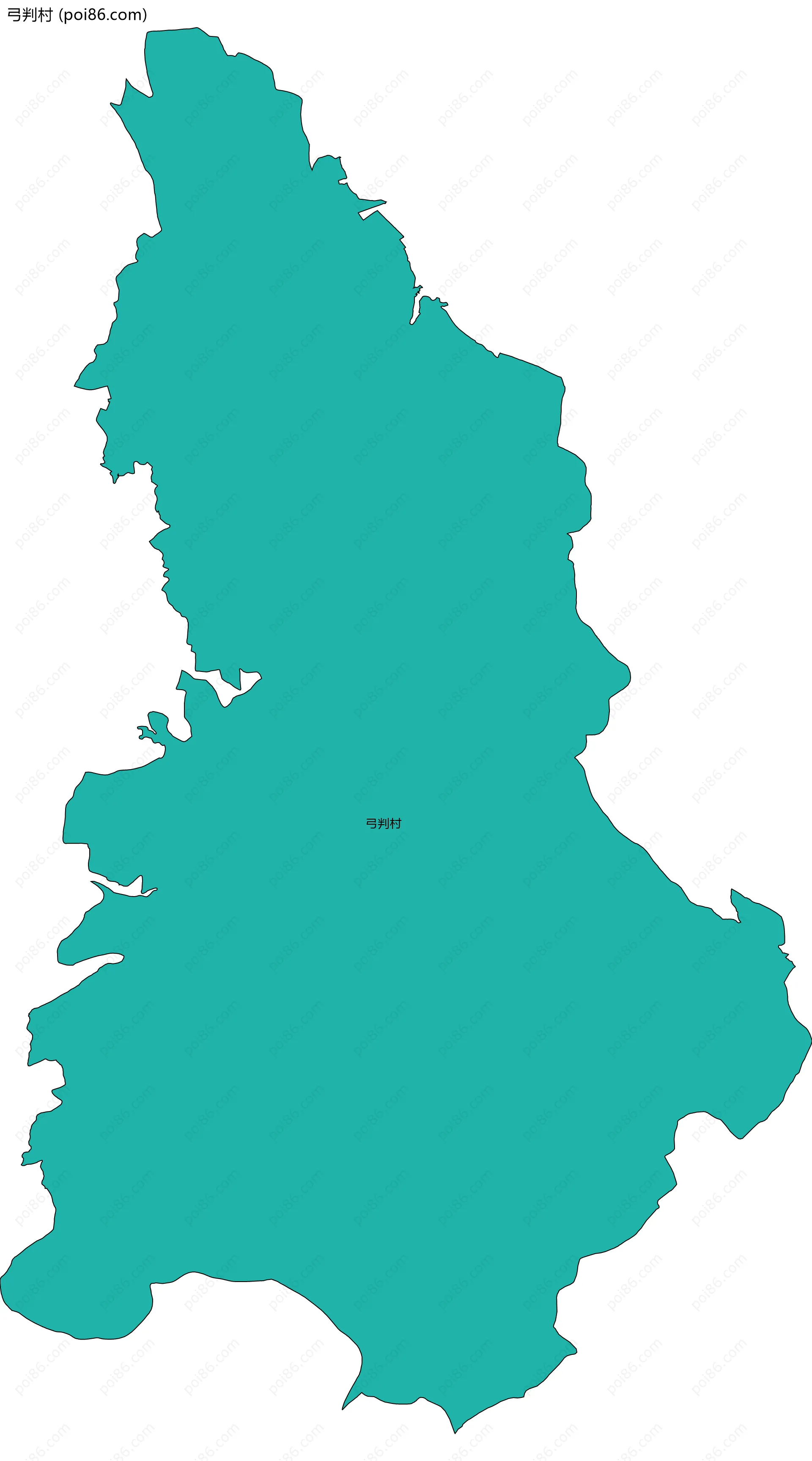 弓判村边界地图