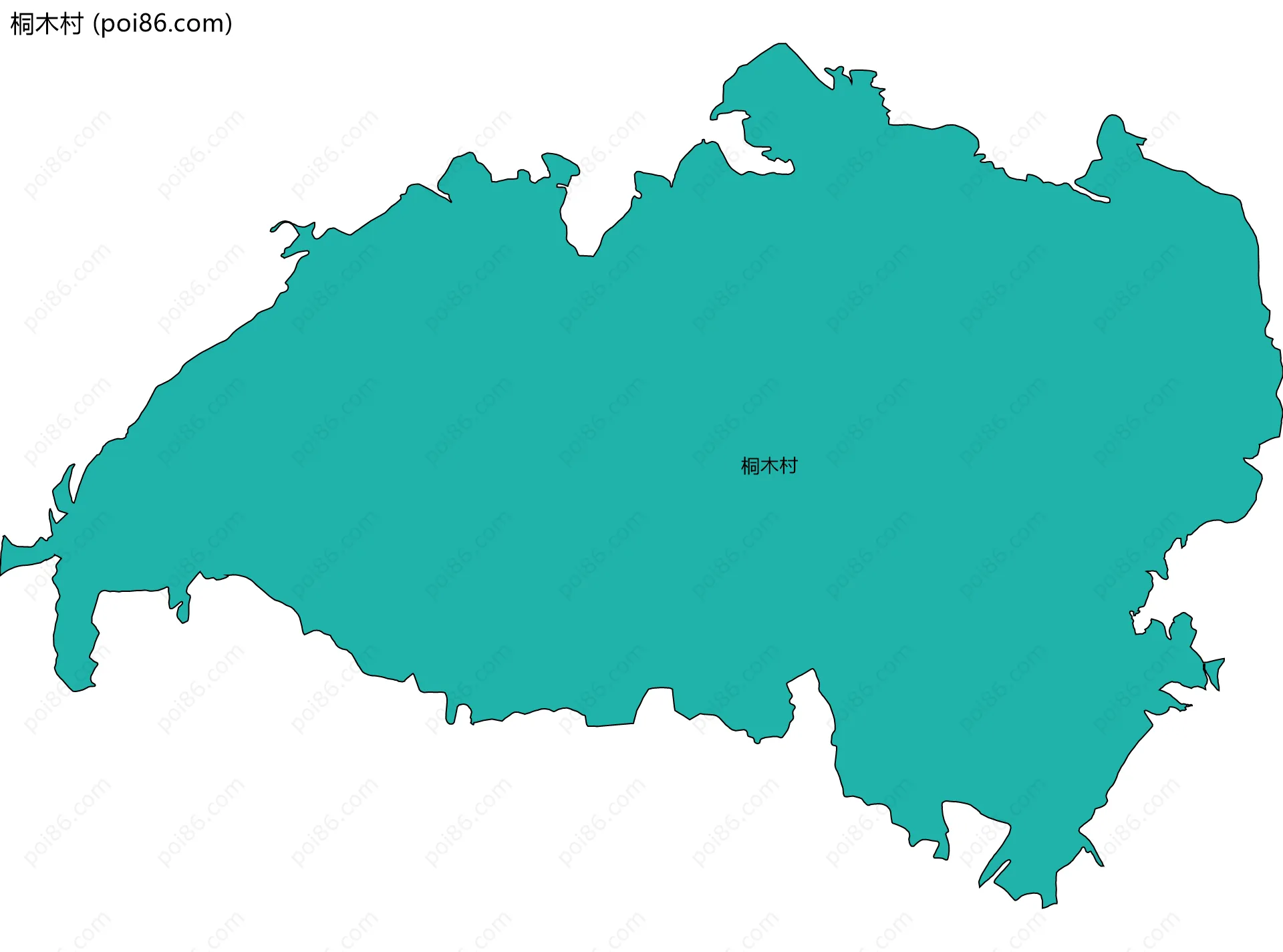 桐木村边界地图