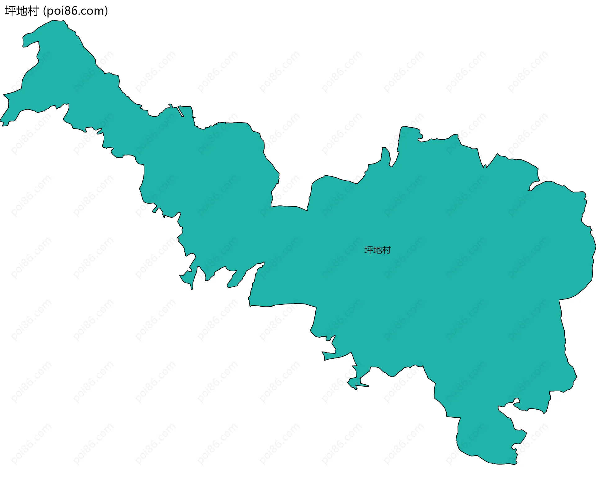 坪地村边界地图