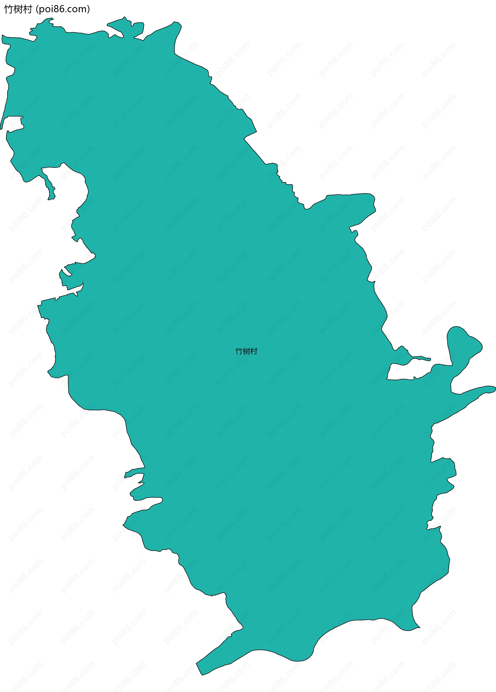 竹树村边界地图