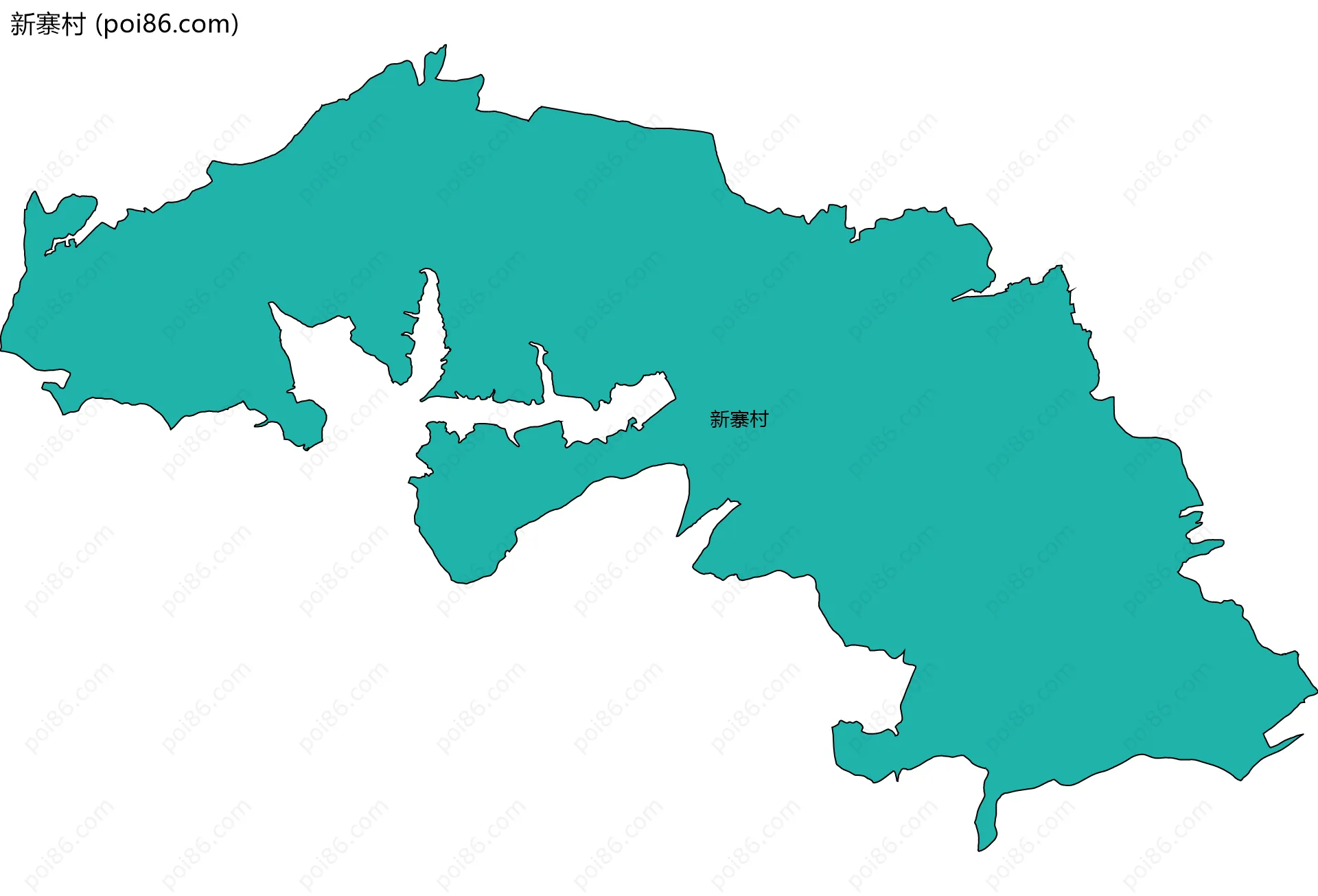 新寨村边界地图