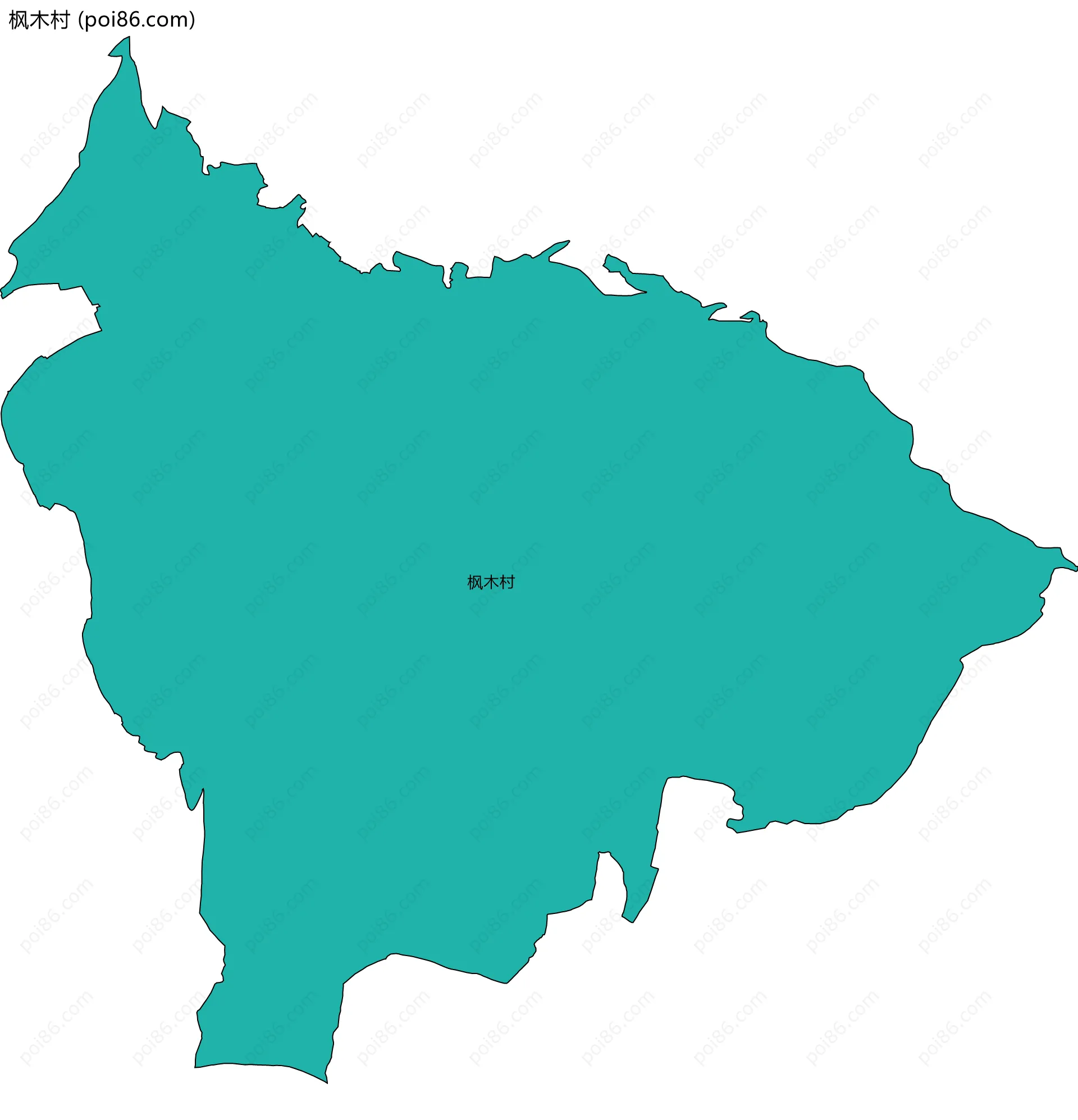枫木村边界地图