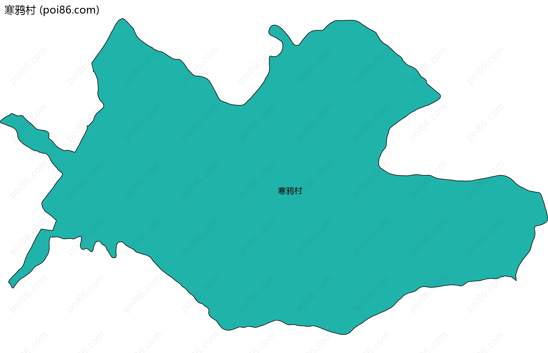 寒鸦村边界地图