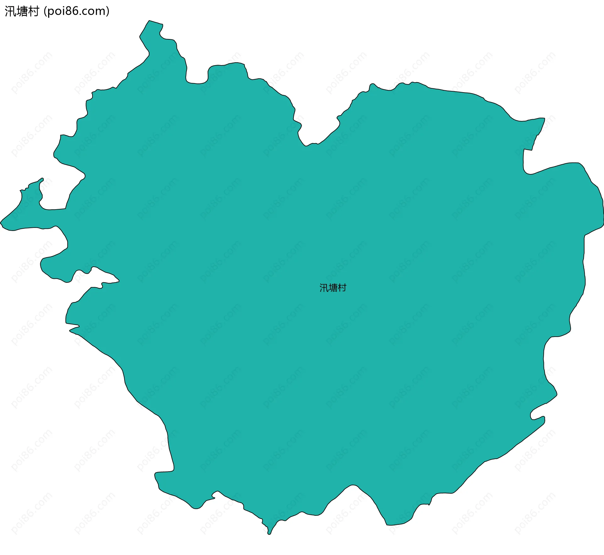 汛塘村边界地图