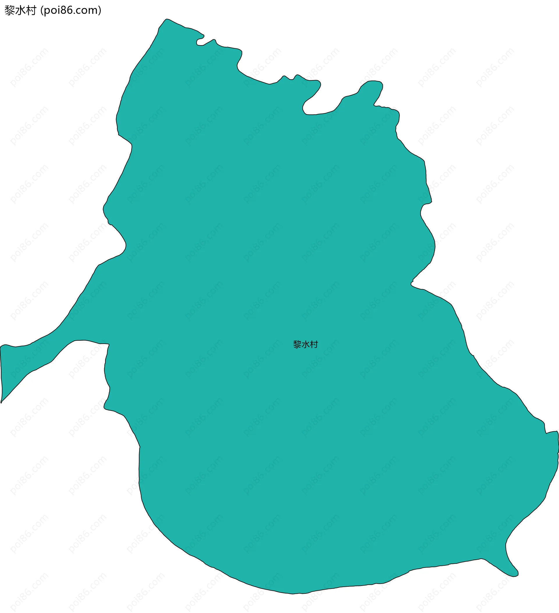 黎水村边界地图