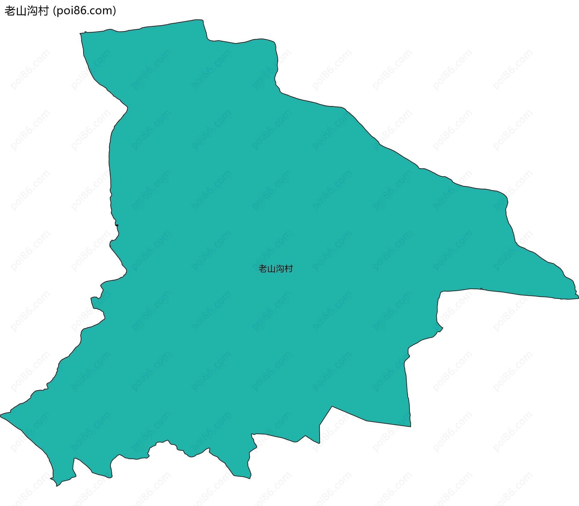 老山沟村边界地图