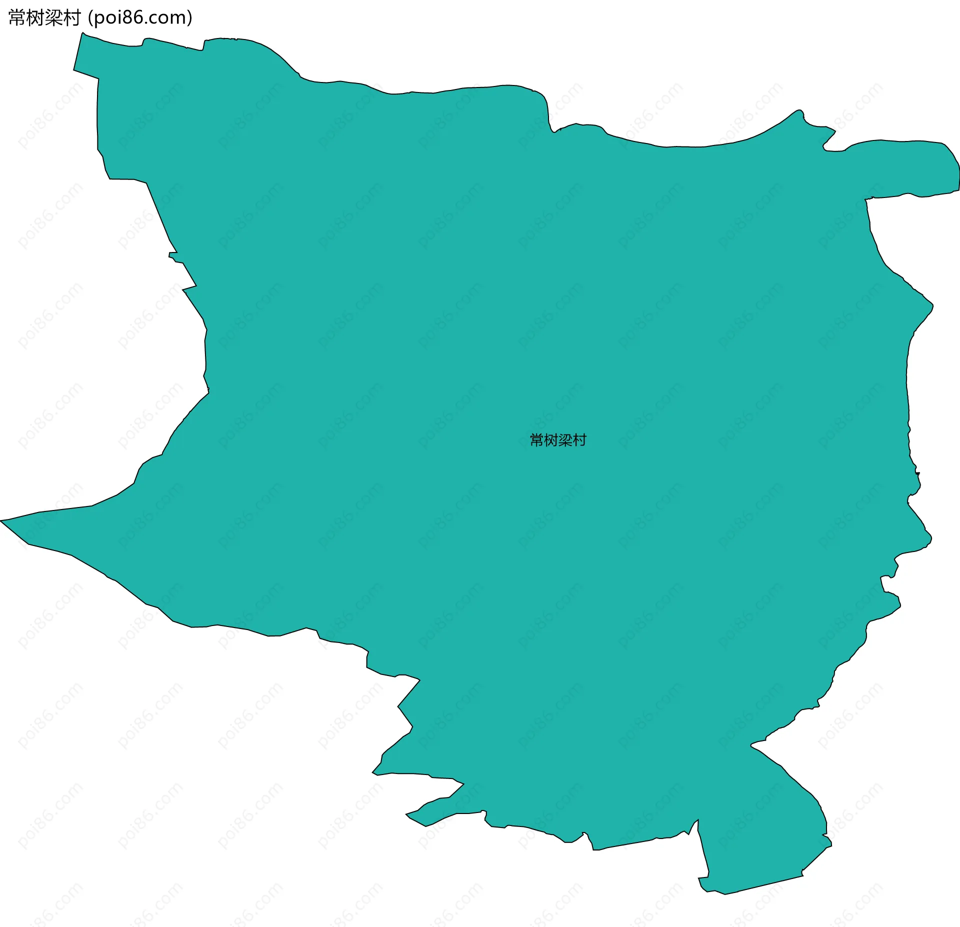 常树梁村边界地图