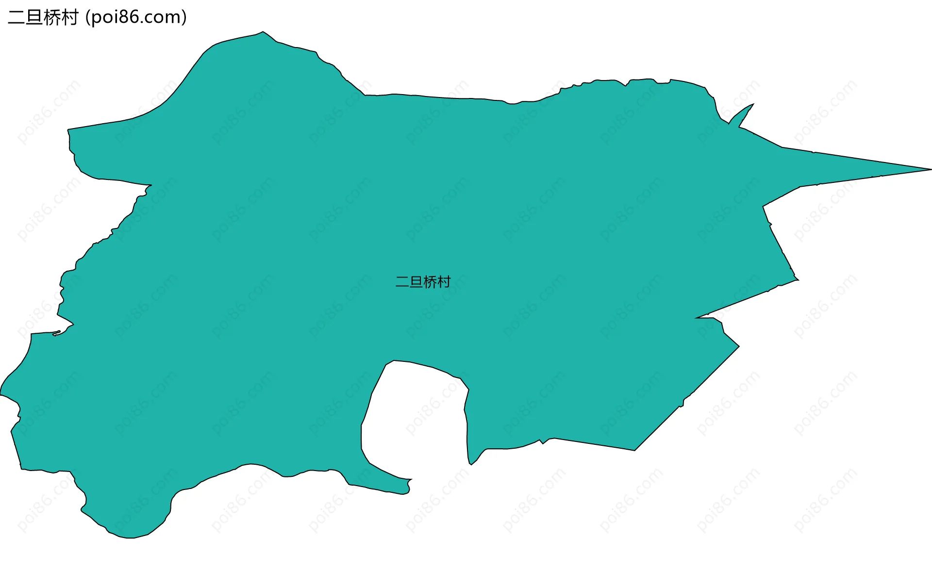 二旦桥村边界地图