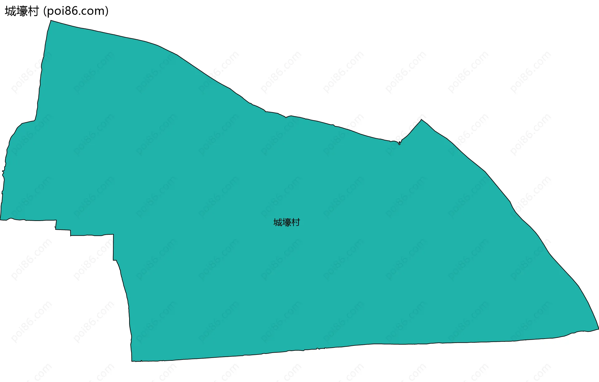 城壕村边界地图