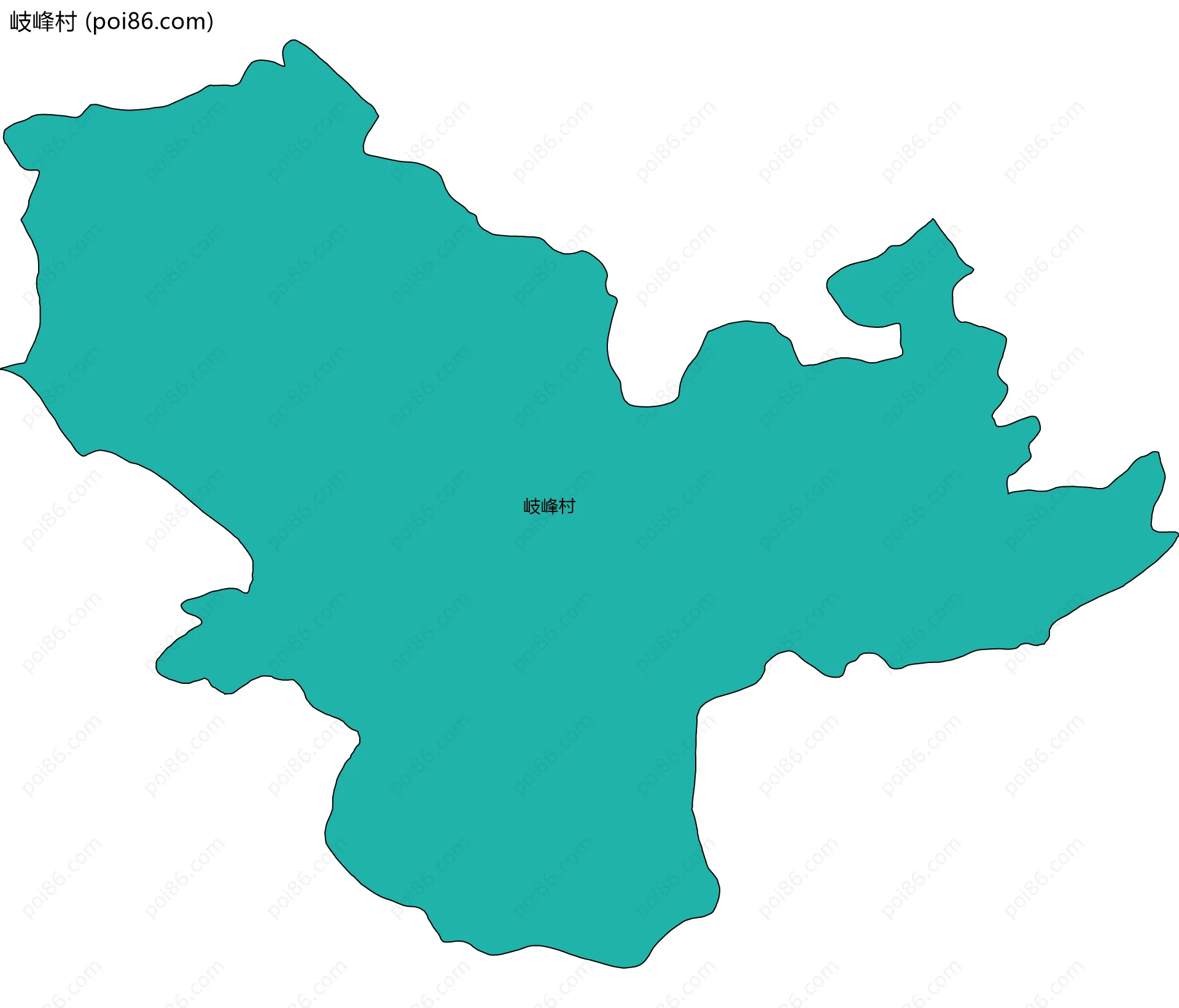 岐峰村边界地图