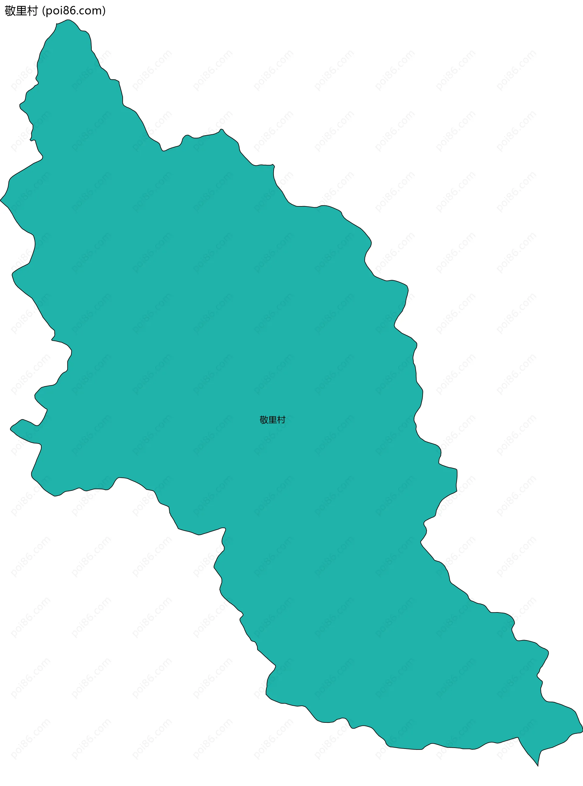 敬里村边界地图
