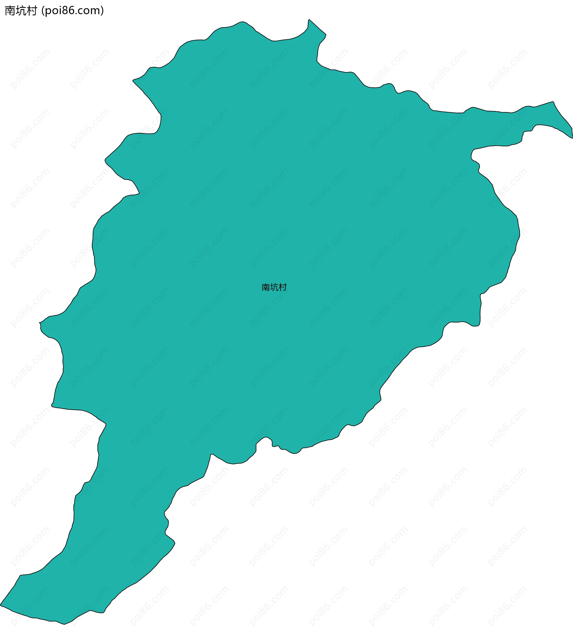 南坑村边界地图