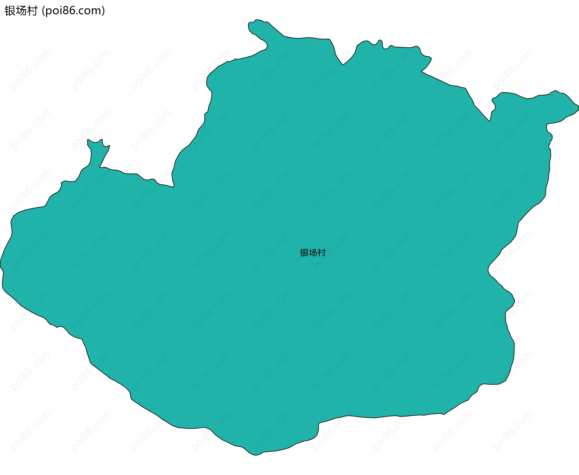 银场村边界地图