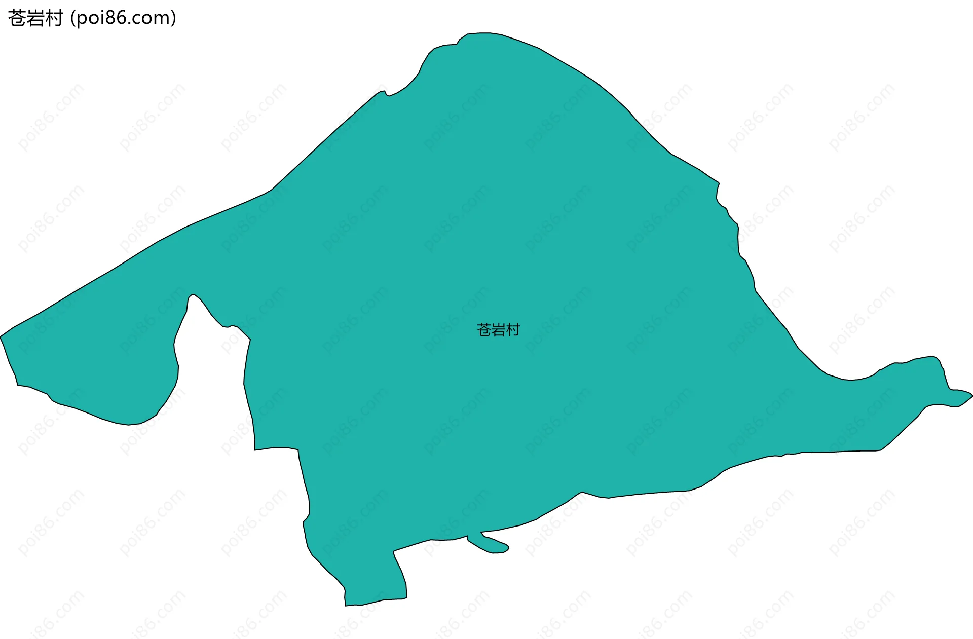 苍岩村边界地图