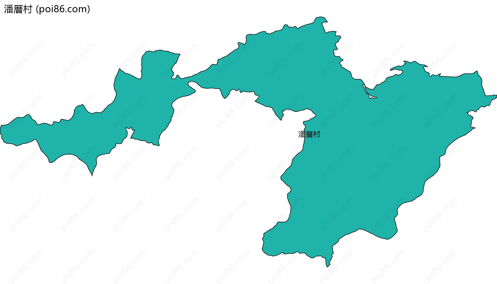 潘厝村边界地图