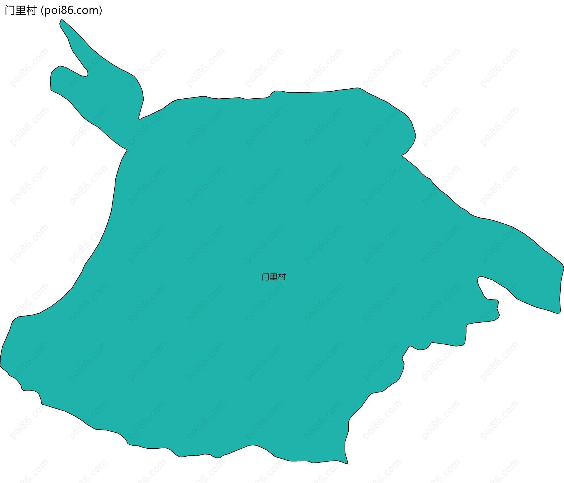 门里村边界地图