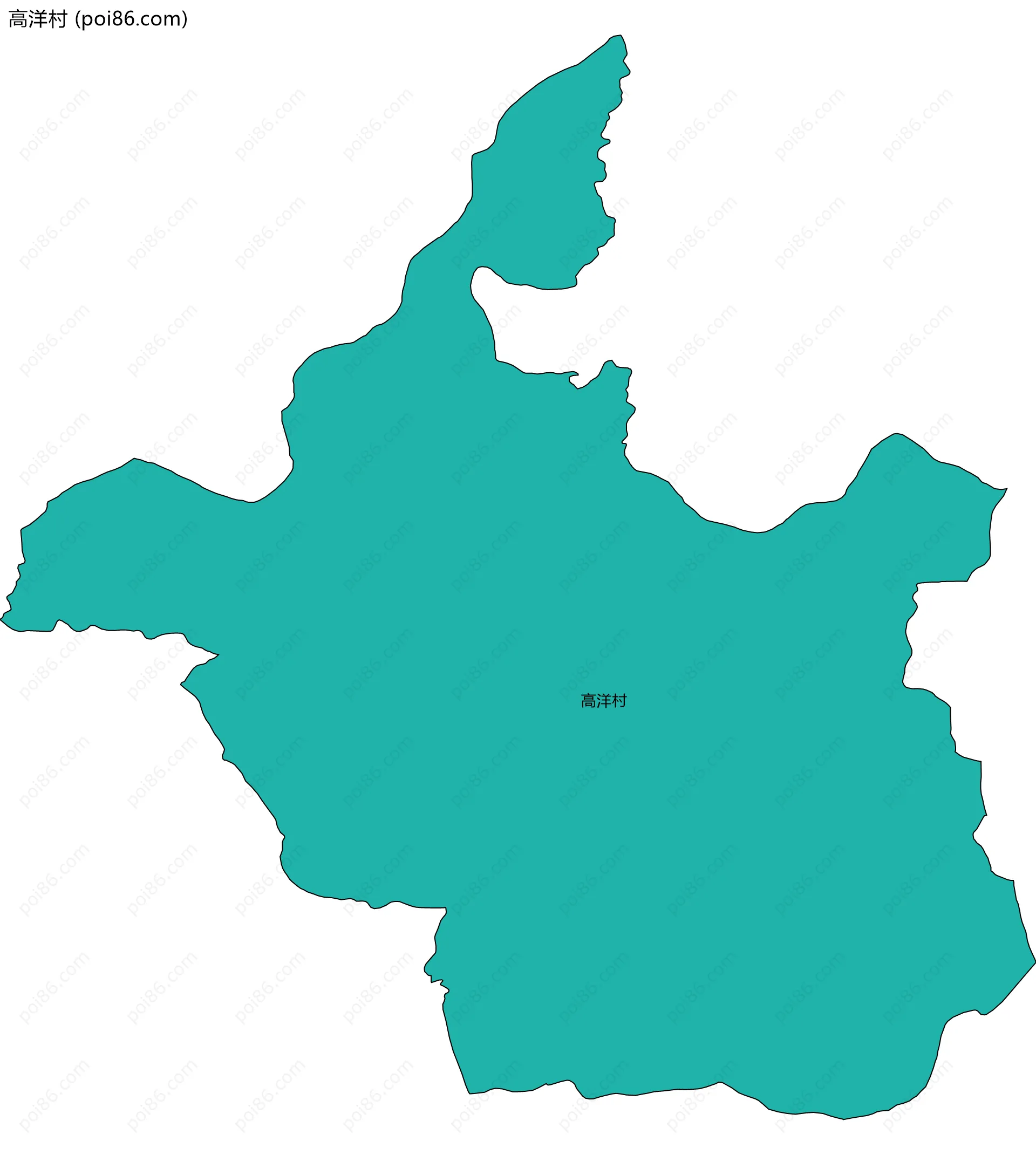 高洋村边界地图