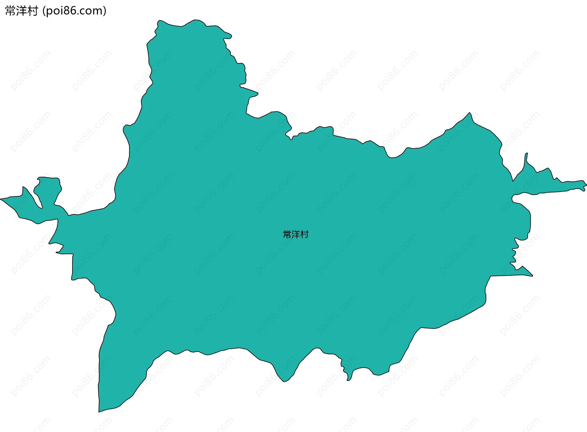 常洋村边界地图
